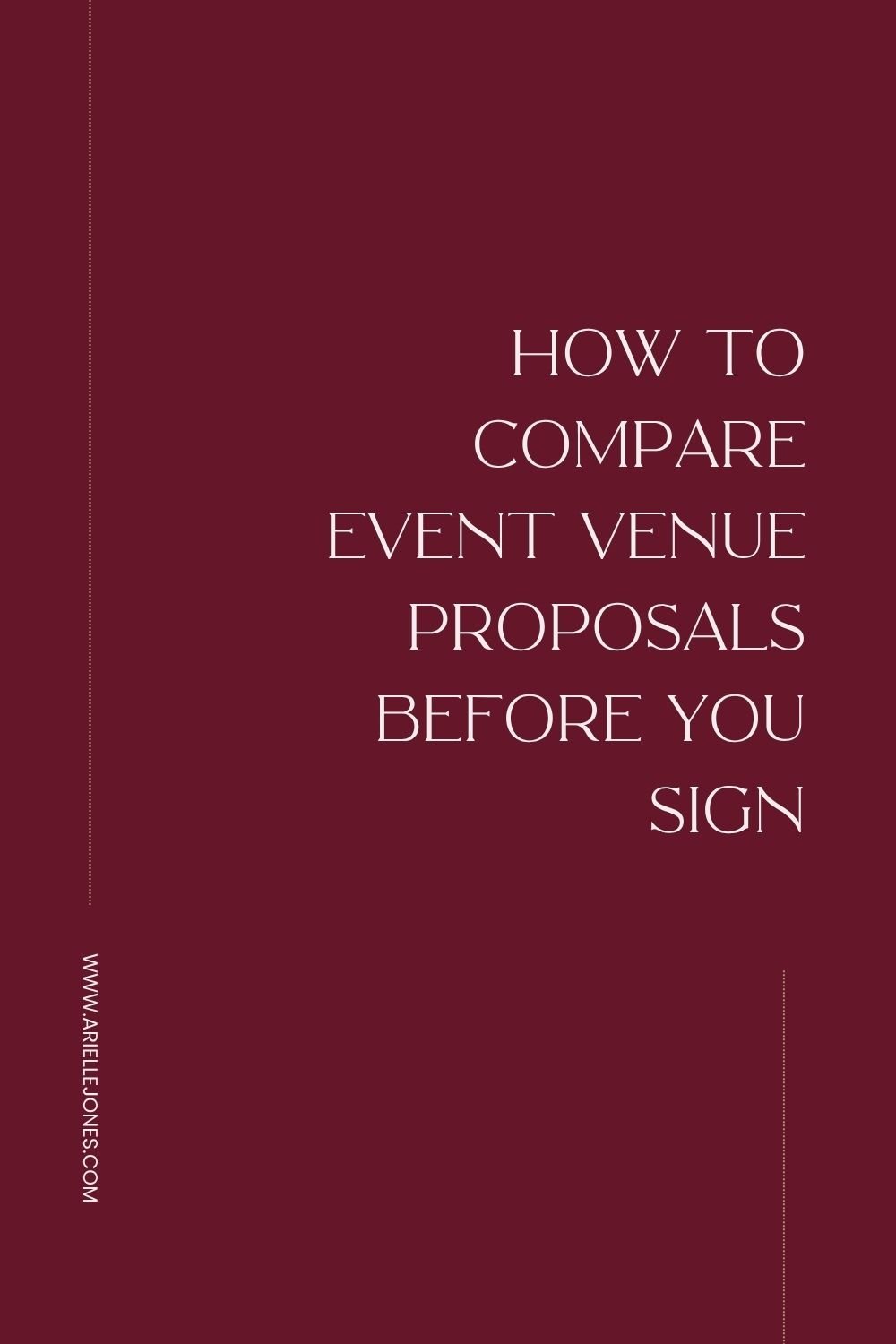 How to compare event venue proposals before you sign