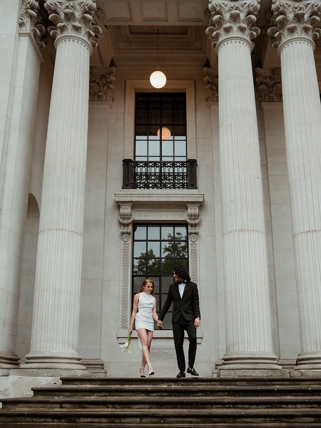A little London romance, with a modern twist.
There&rsquo;s something about Old Marylebone Town Hall. The grand columns, beautiful architecture and that unmistakable London charm. Such an incredible backdrop for couples who like to do things their ow