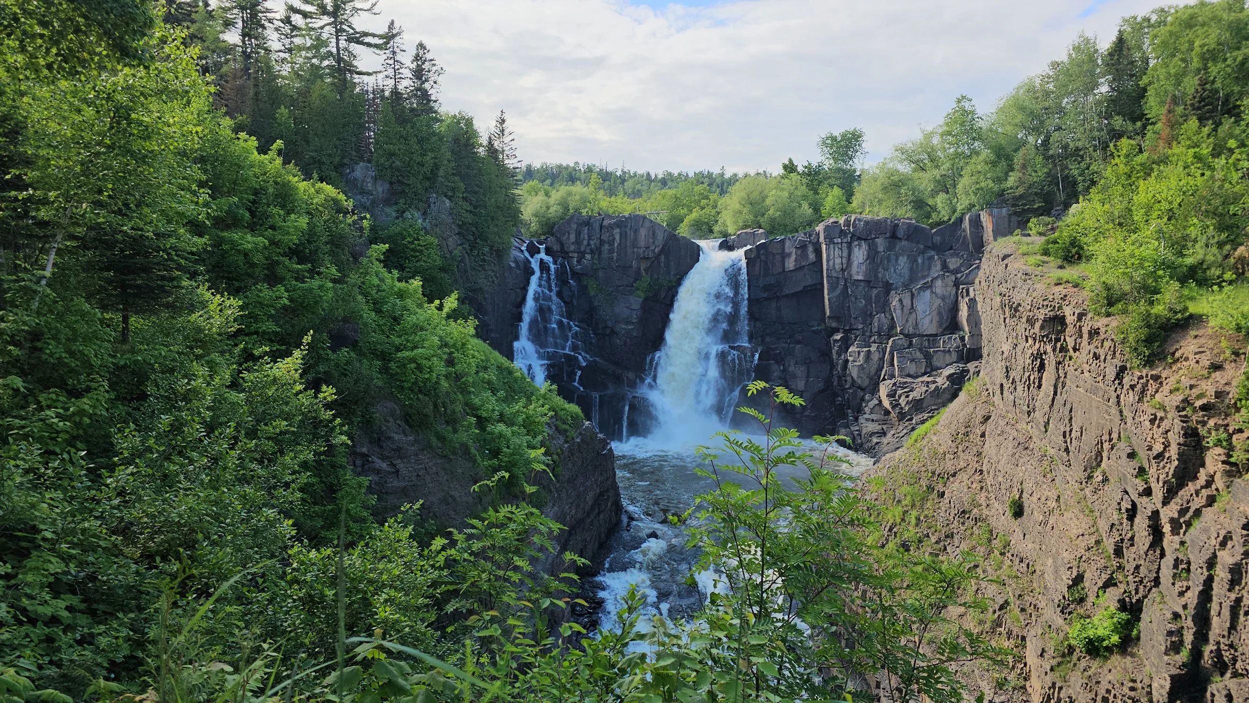 Minnesota's Tallest Waterfalls at Grand Portage State Park in Grand Portage, Minnesota. 