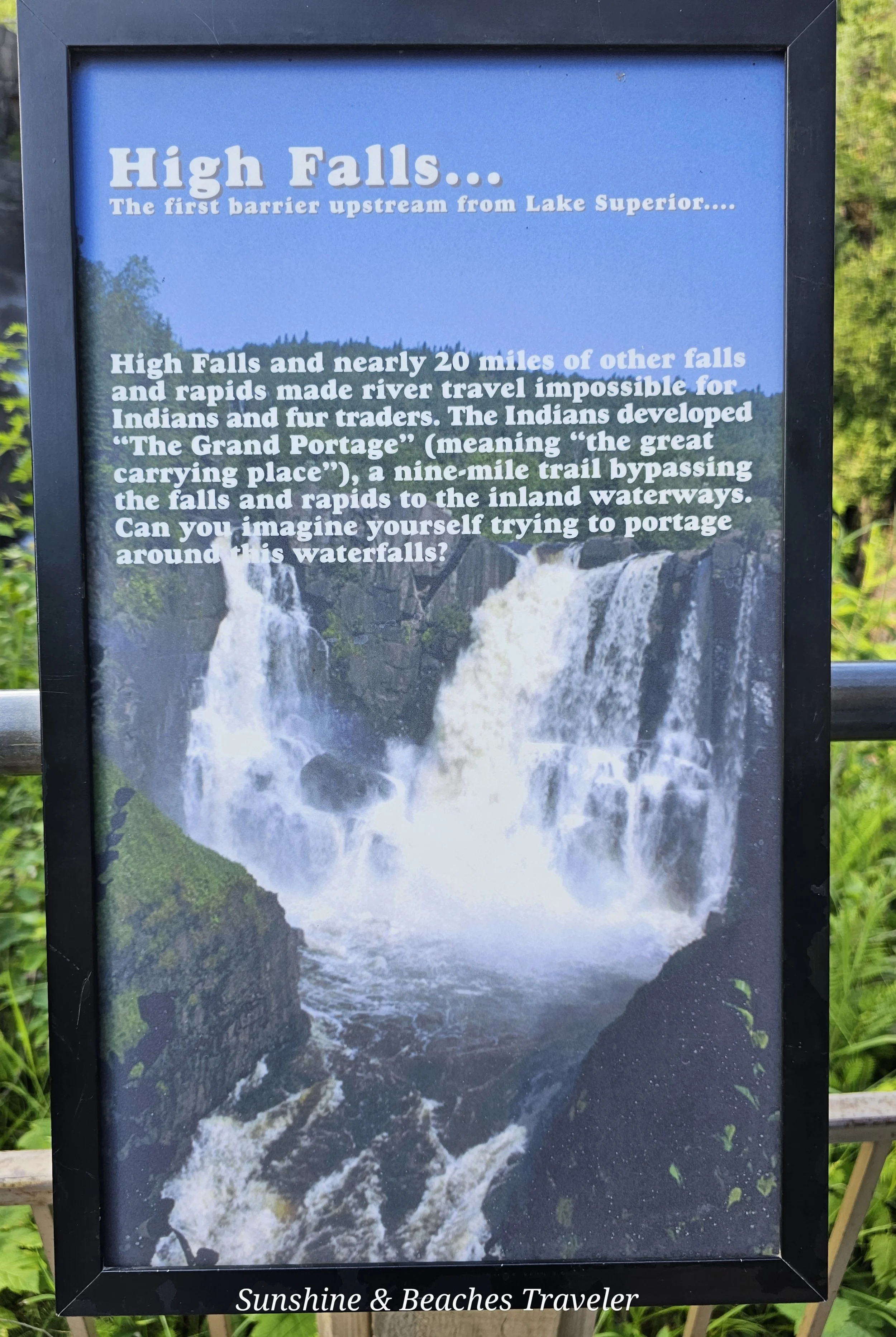 Minnesota's Tallest Waterfalls at Grand Portage State Park in Grand Portage, Minnesota. 