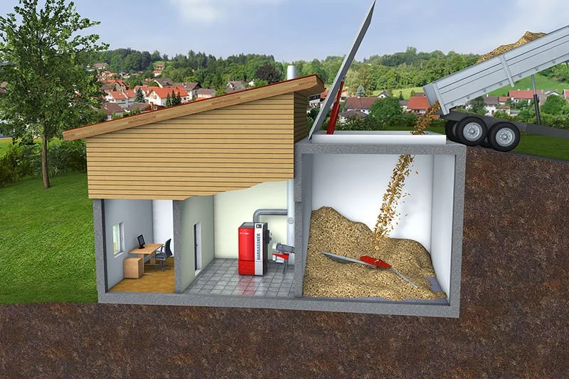 Machine Chip Storage Wood Chip Storage — Evergreen BioHeat Ltd.