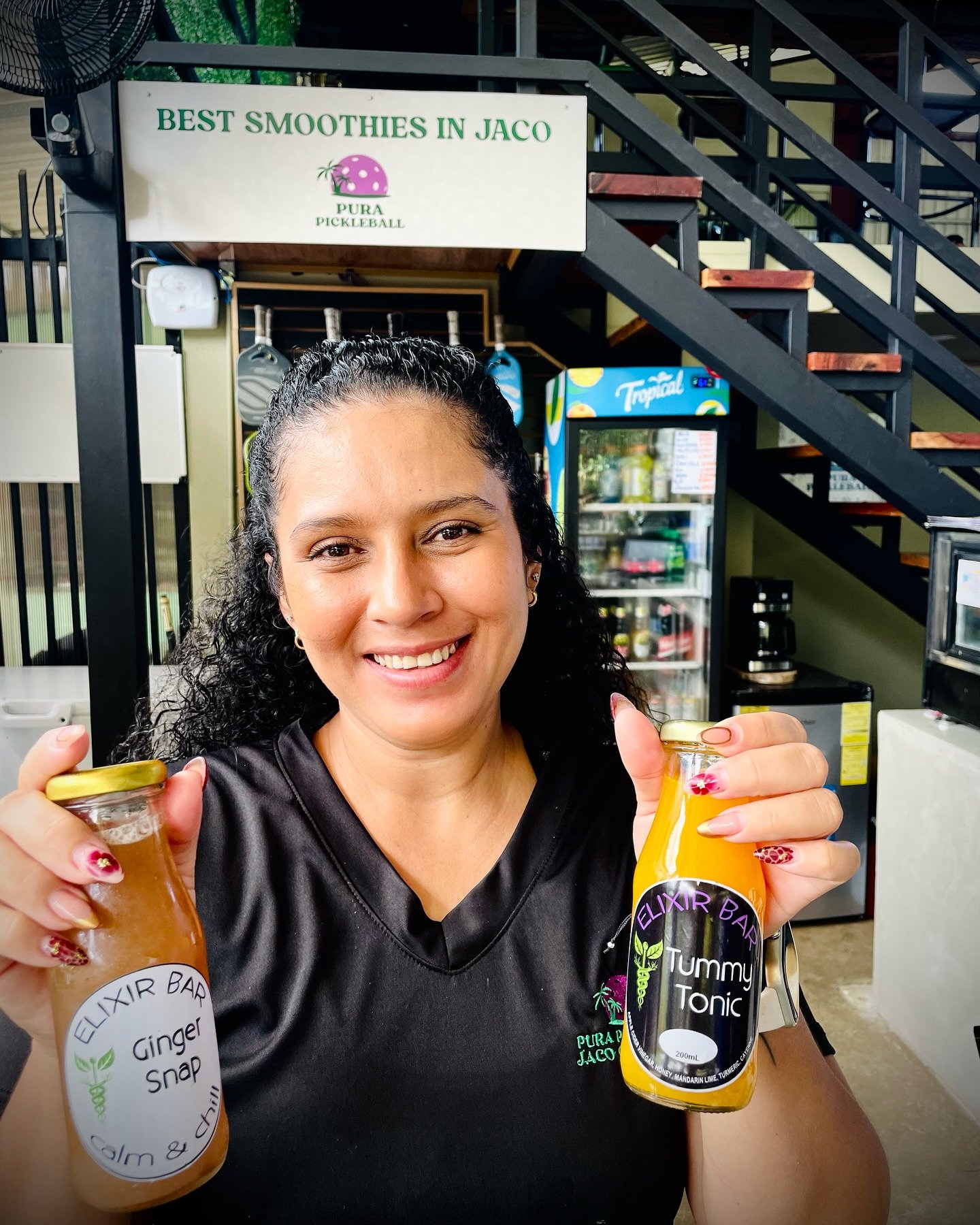 You can find our beverages at @purapickleball in Jaco. What a fun place to play and hang!
