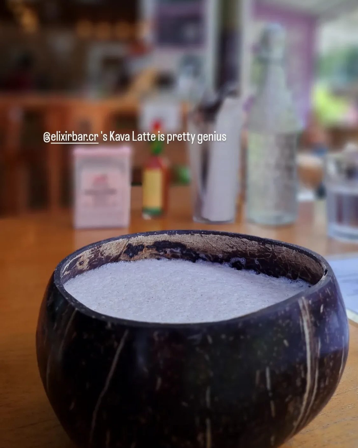 Introducing our Kava Latte! With coconut milk, vainilla, cinnamon and sweetener of your choice. The relaxing yum you been waiting for! 💚💜 #kavalatte