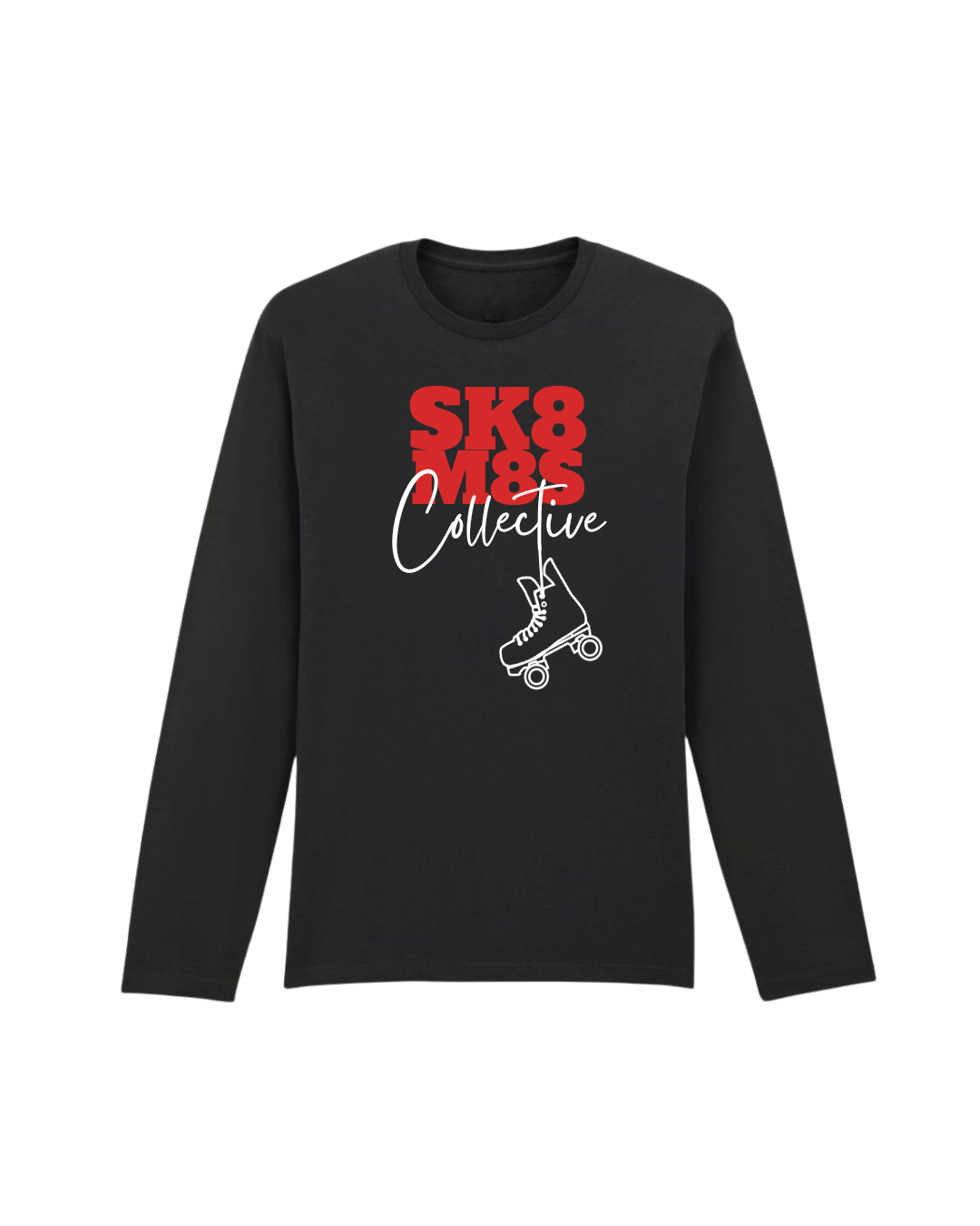 Longsleeve classic Tshirt black - red.png