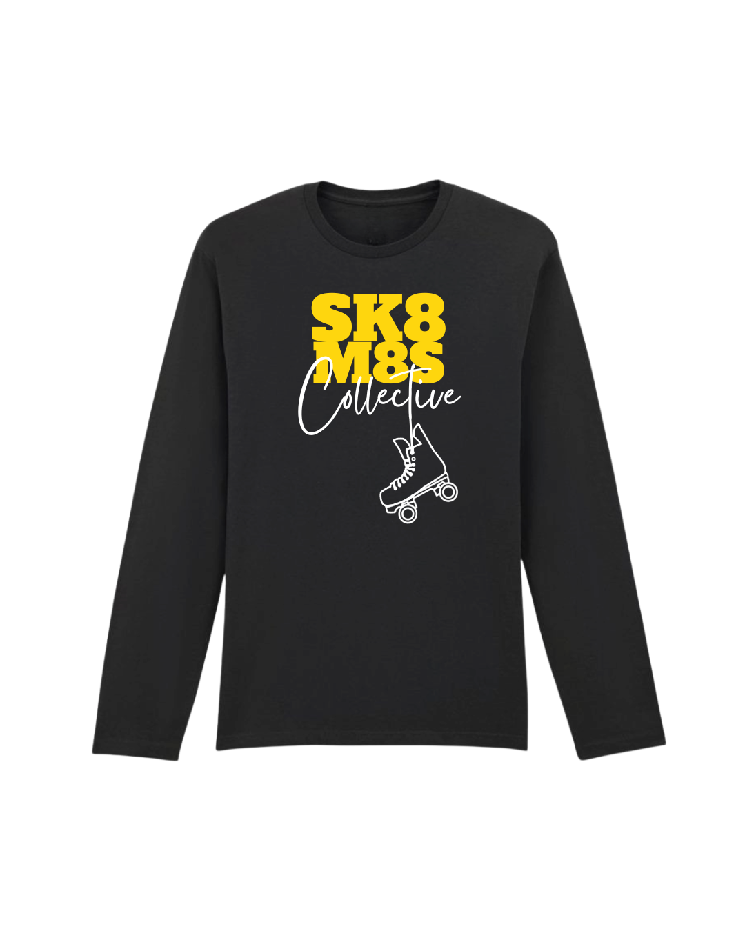 Longsleeve classic Tshirt black - yellow.png