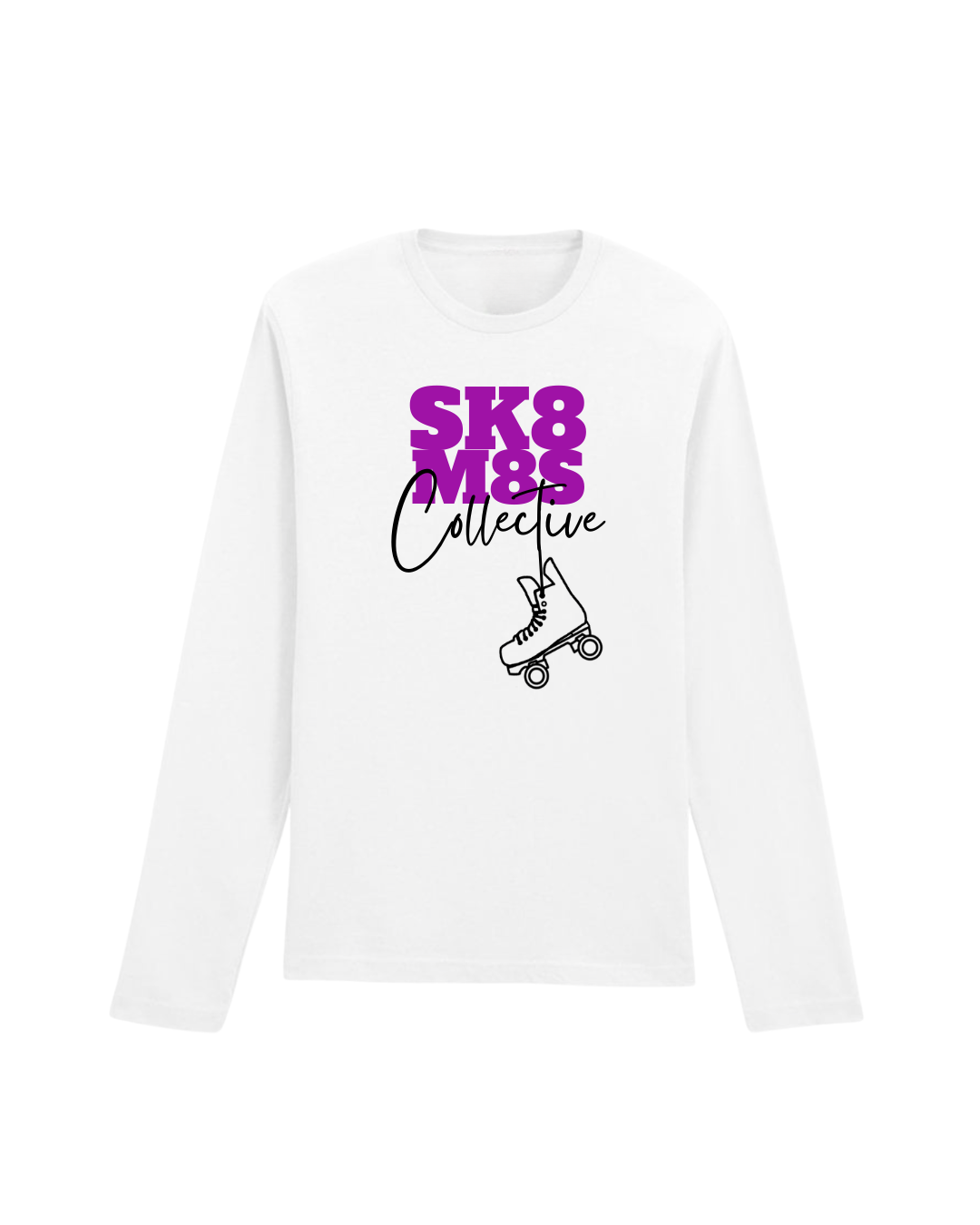 Longsleeve classic Tshirt white - purple.png