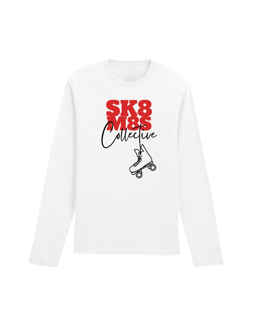 Longsleeve classic Tshirt white - red.png