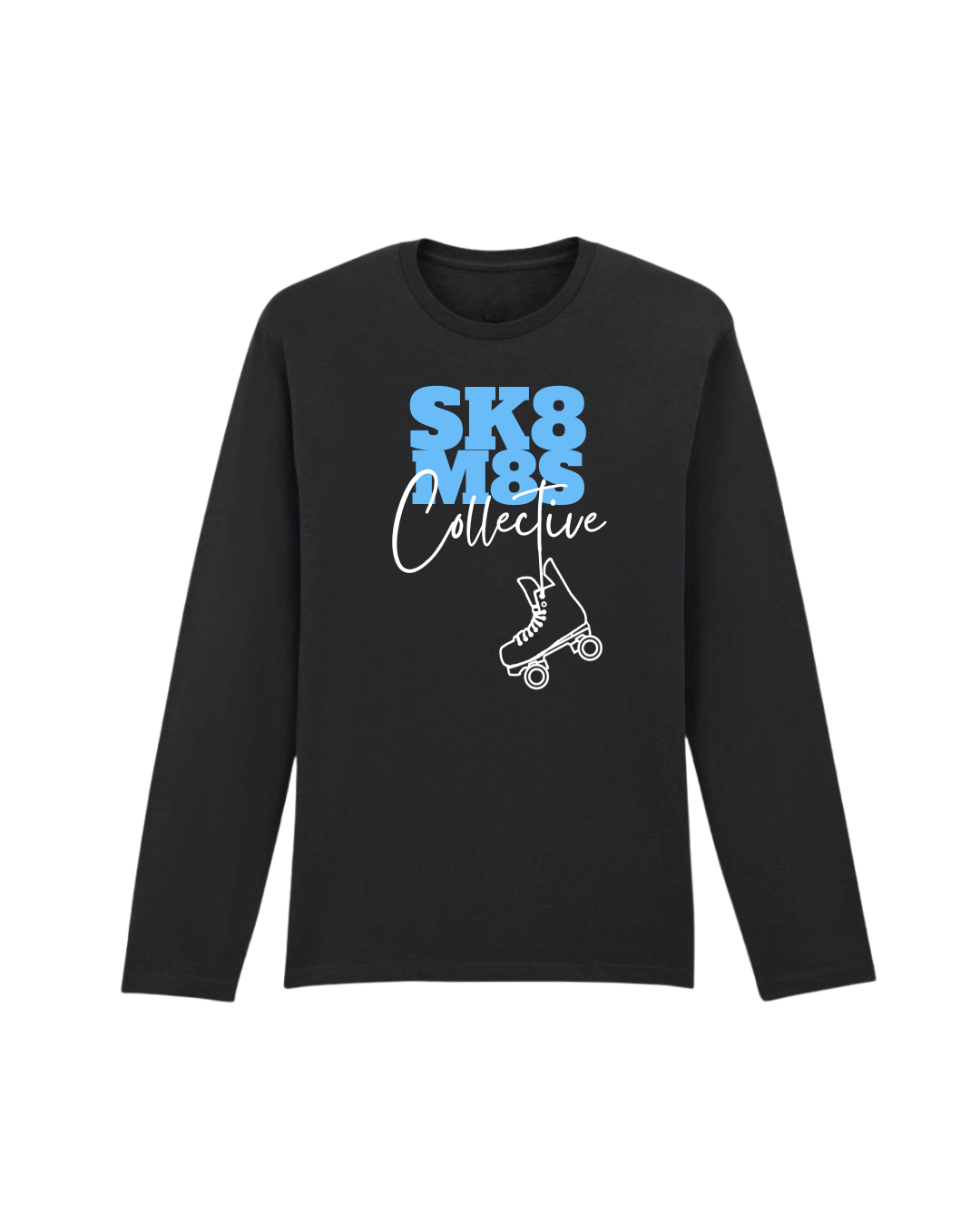 Longsleeve classic Tshirt black -  blue.png