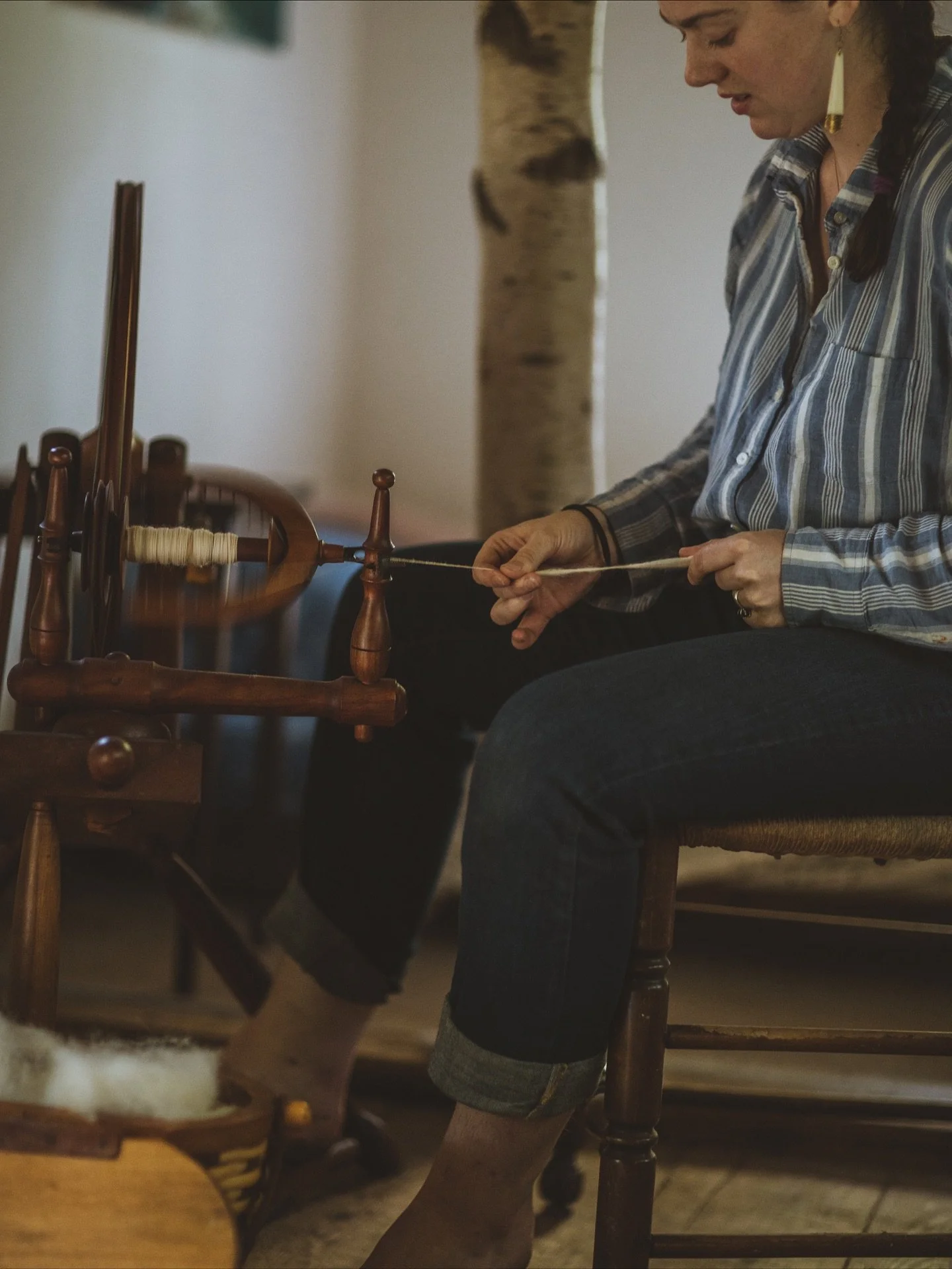 As we go into the colder months it is the perfect time to pick up some new skills to practice over the winter. Spinning yarn is perfect activity to build a relationship with fiber arts, and it's a peaceful and fun winter activity! Join us tomorrow mo