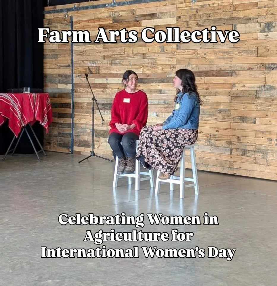 A couple weeks ago I had the honor to be one of the speakers at the @farmartscollective International Women&rsquo;s Day. I was lovely to chat with Erica from @goodfindfarm and discuss our work, the role of women in agriculture, challenges and barrier