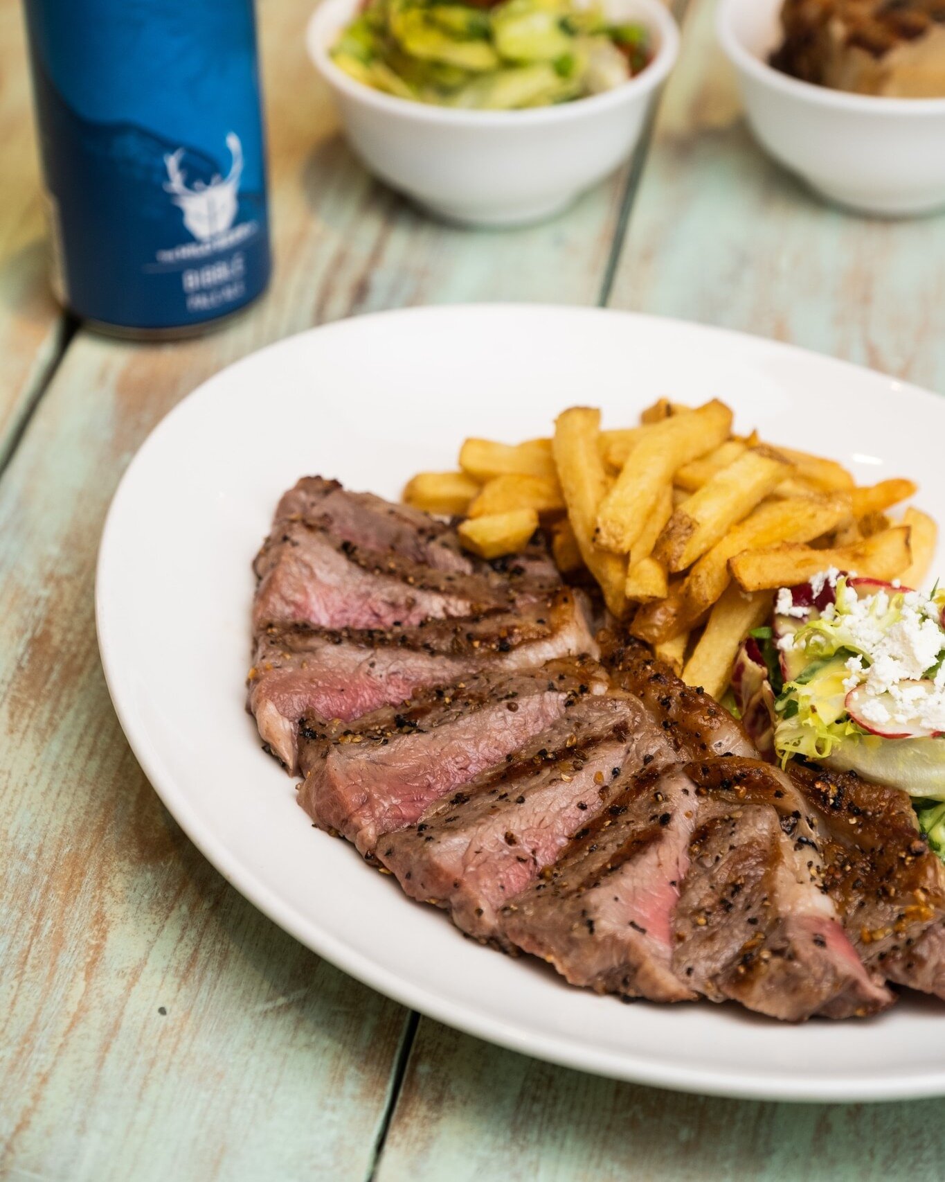 Enjoy this bank holiday with a symphony of flavours with our delectable sirloin steak, crispy fries, and crisp salad trio! It's a perfect combination of bold and rich beefy goodness with refreshing sides that will leave you wanting more 😍

Visit us 