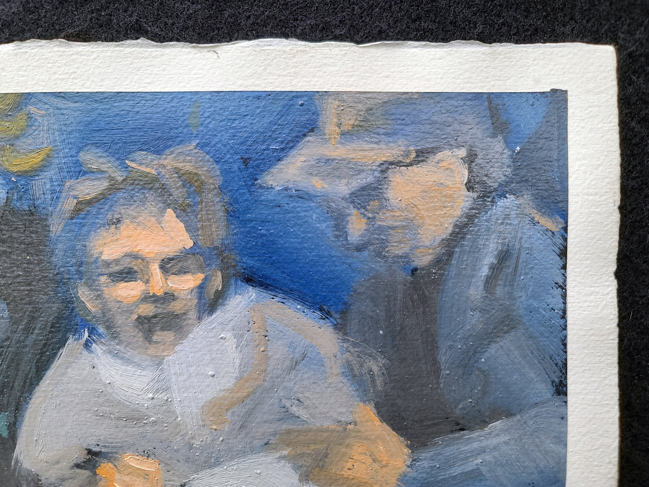 1994, Pieta, 11 x 11.5 inches, oil on gessoed paper, by Kenney Mencher (4).jpg