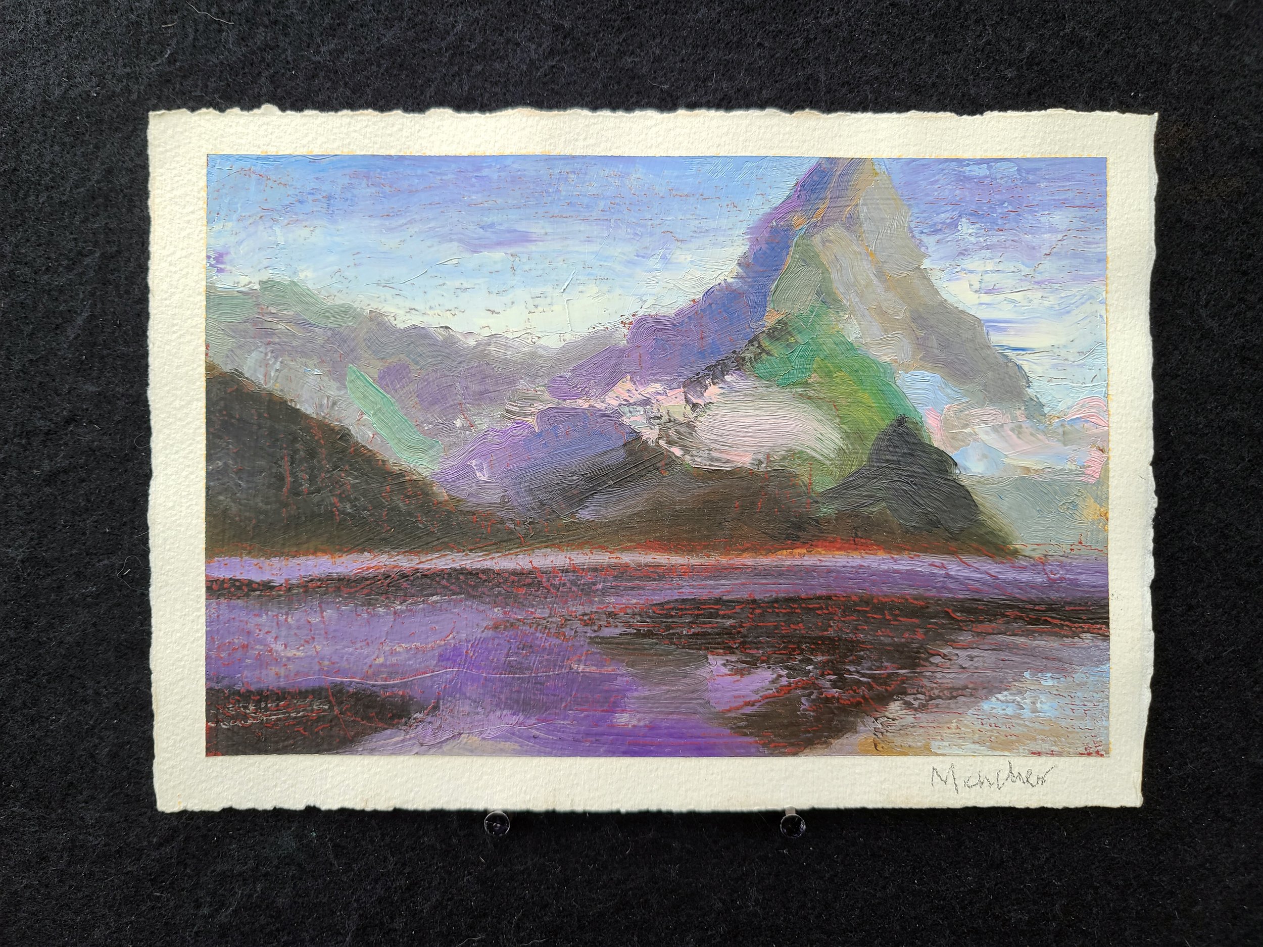 1994, Landscape, oil on gessoed paper, by Kenney Mencher (1).jpg