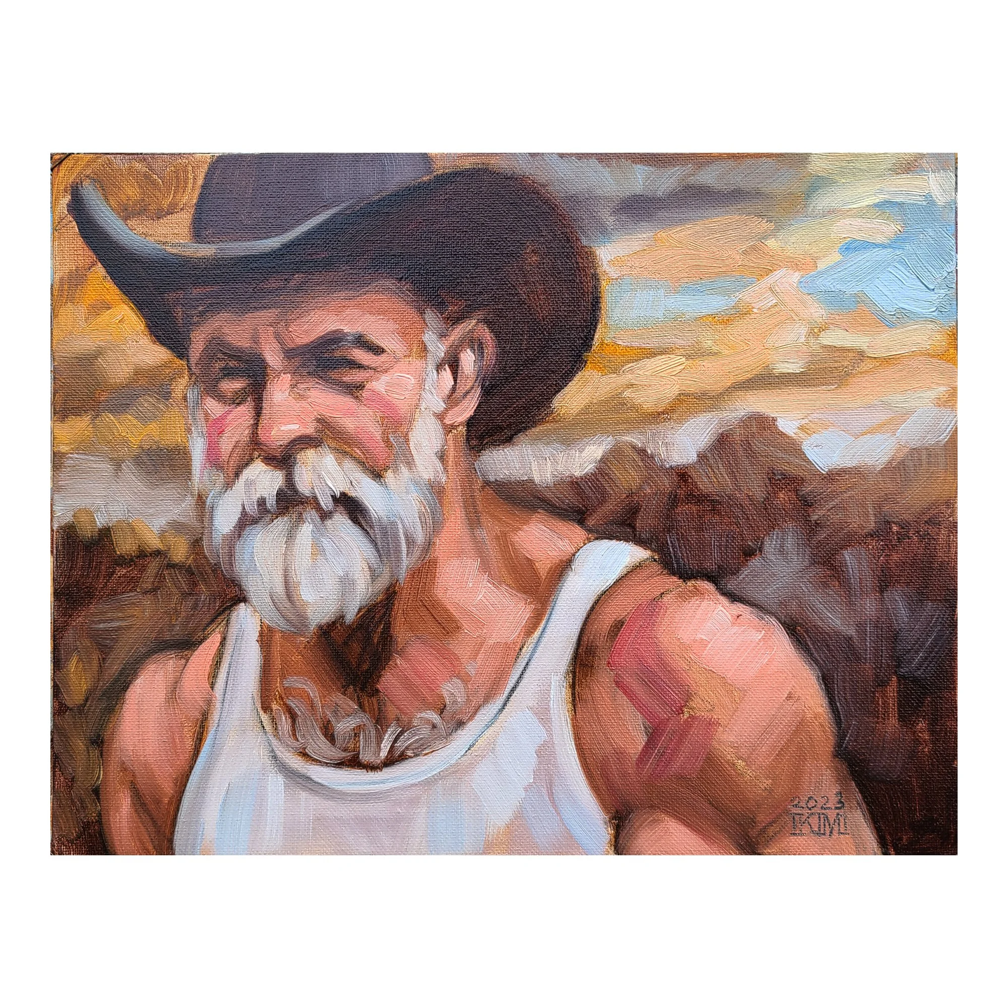 John H, 11x14 inches oil on canvas panel by Kenney Mencher .jpg