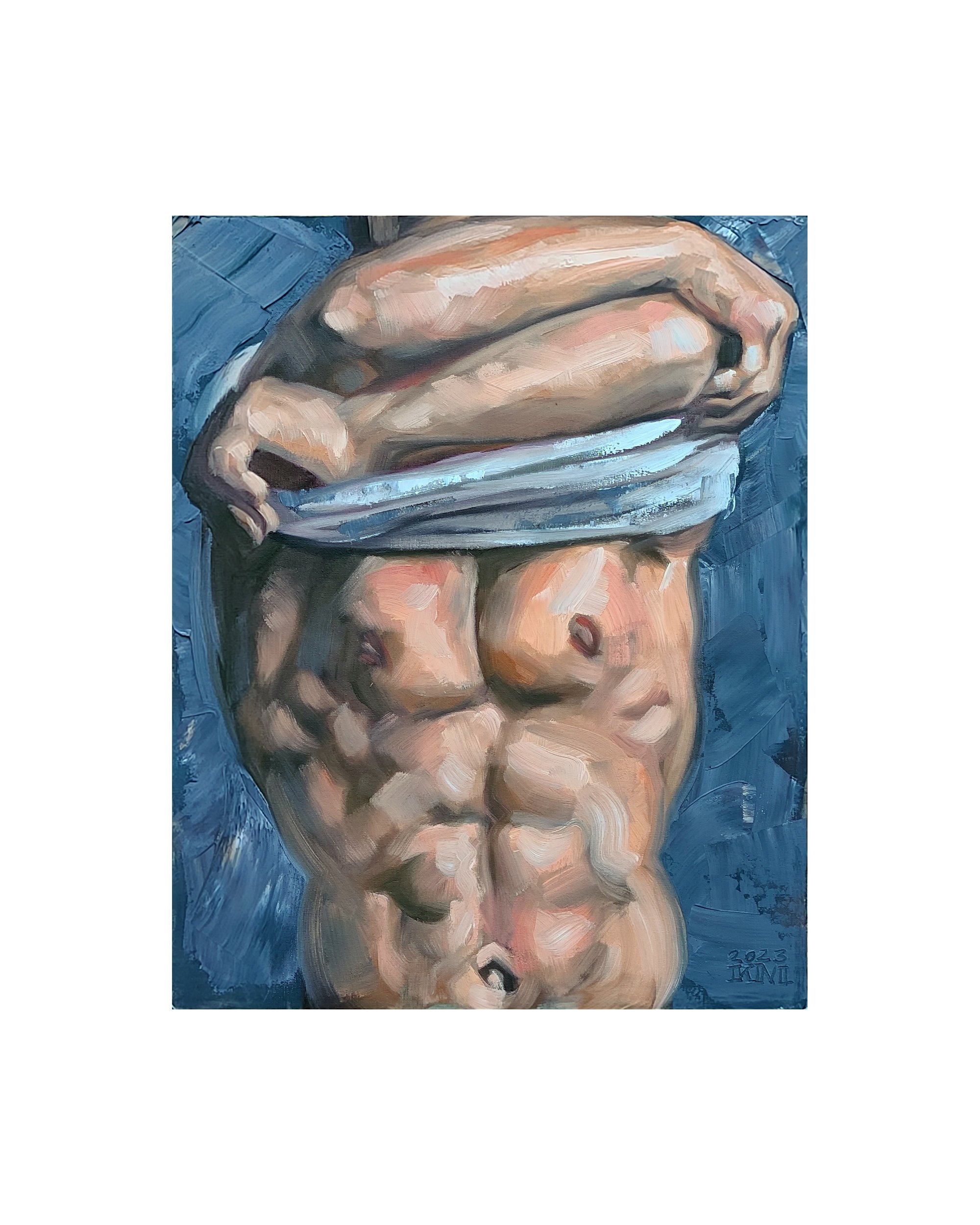 Pregame Tryouts, 16x20 inches oil on canvas panel by Kenney Mencher (3-2).jpg