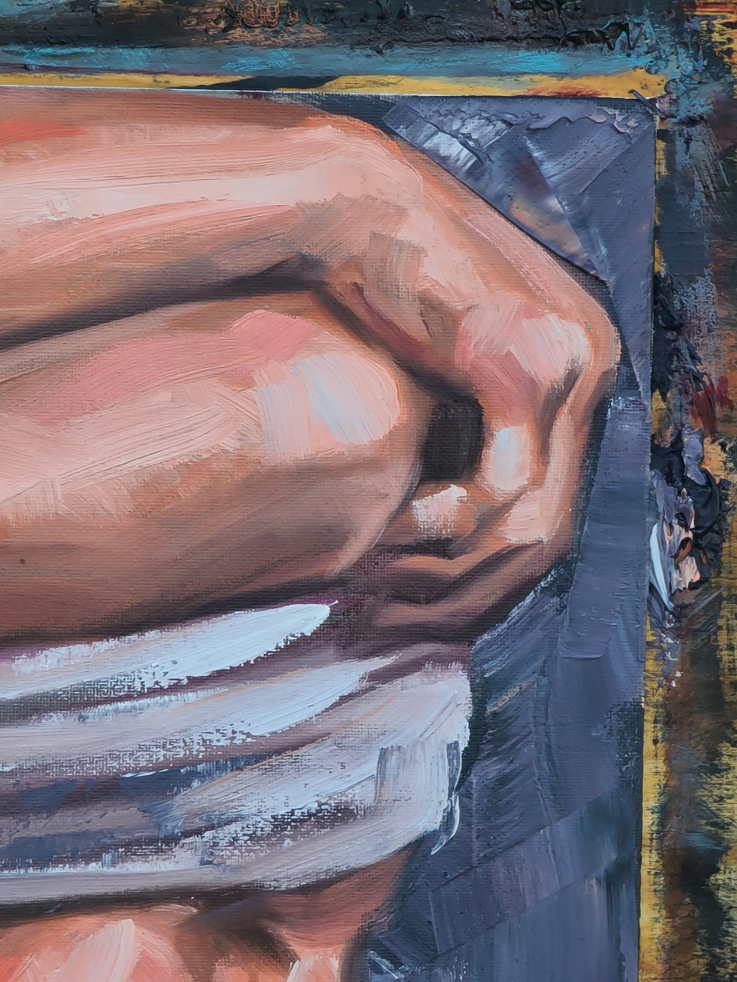 Pregame Tryouts, 16x20 inches oil on canvas panel by Kenney Mencher (6).jpg