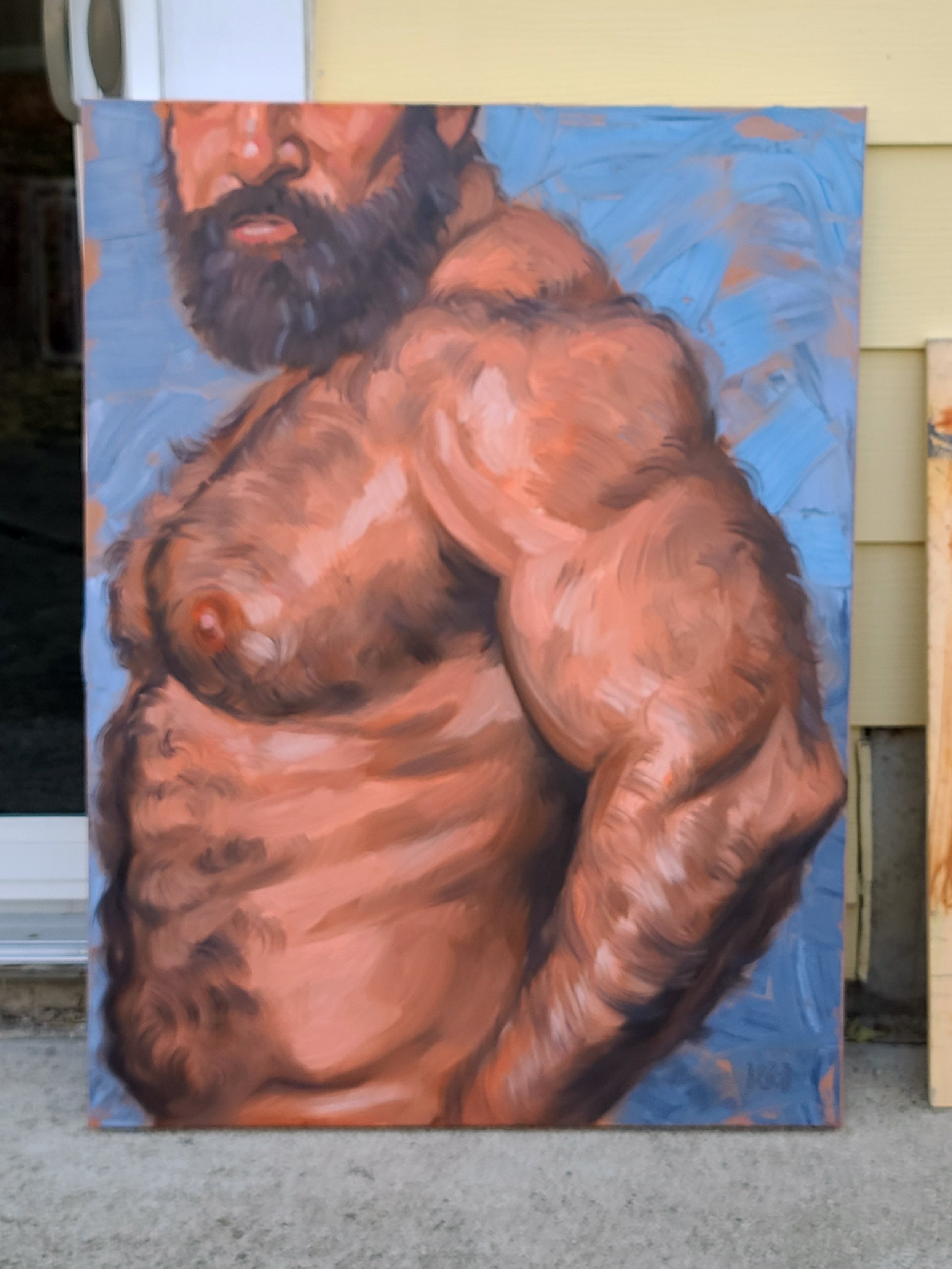 Captain Ursine, 30x40 inches oil on stretched canvas by Kenney Mencher (22).jpg