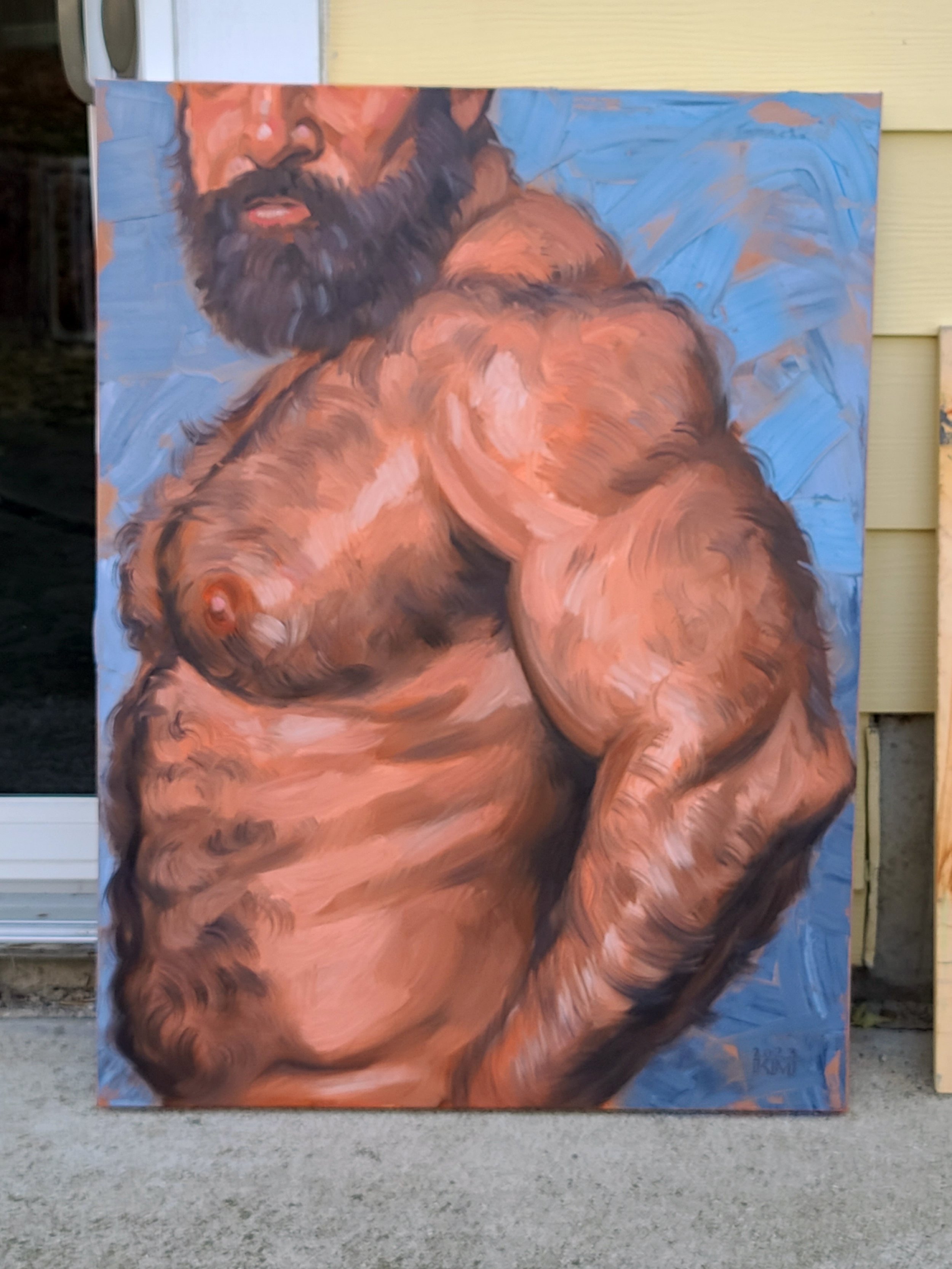 Captain Ursine, 30x40 inches oil on stretched canvas by Kenney Mencher (23).jpg