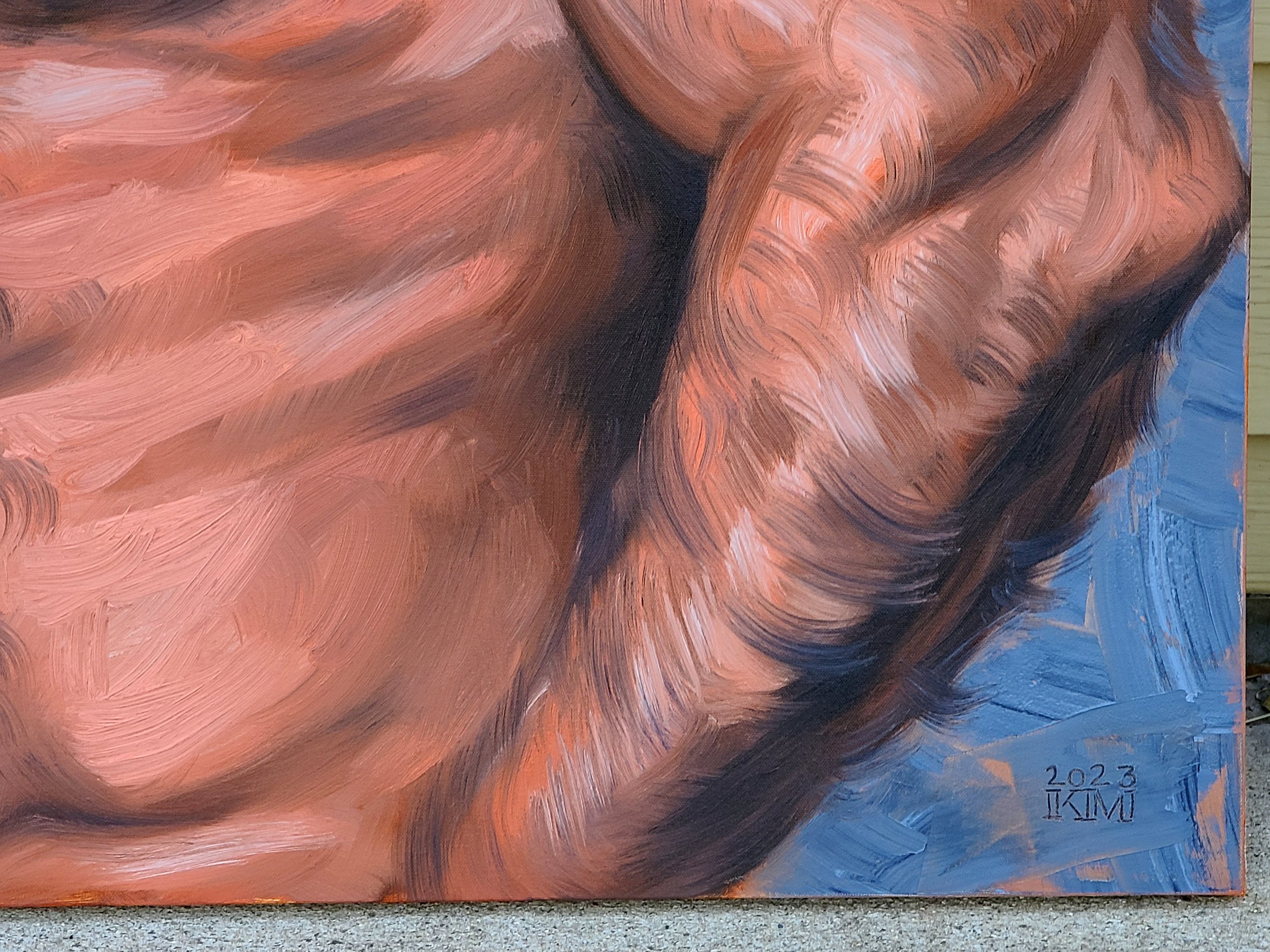 Captain Ursine, 30x40 inches oil on stretched canvas by Kenney Mencher (26).jpg