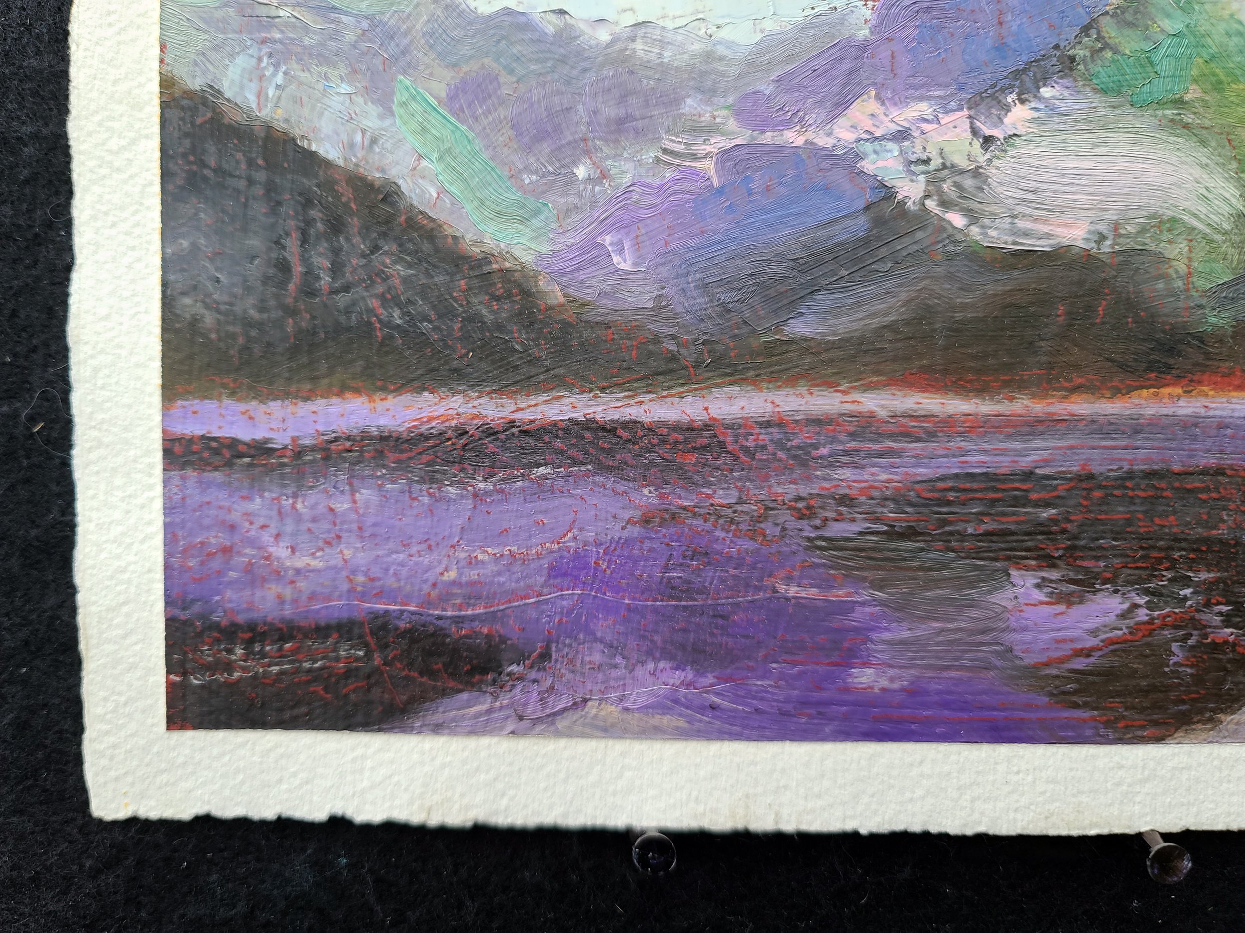 1994, Landscape, oil on gessoed paper, by Kenney Mencher (2).jpg