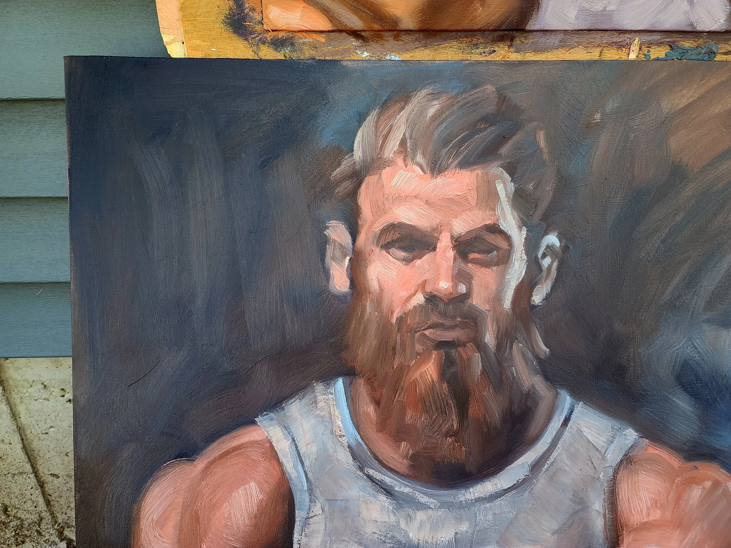 The Hearts Filthy Lesson (2nd version), 30x40 inches oil on stretched canvas by Kenney Mencher (3).jpg