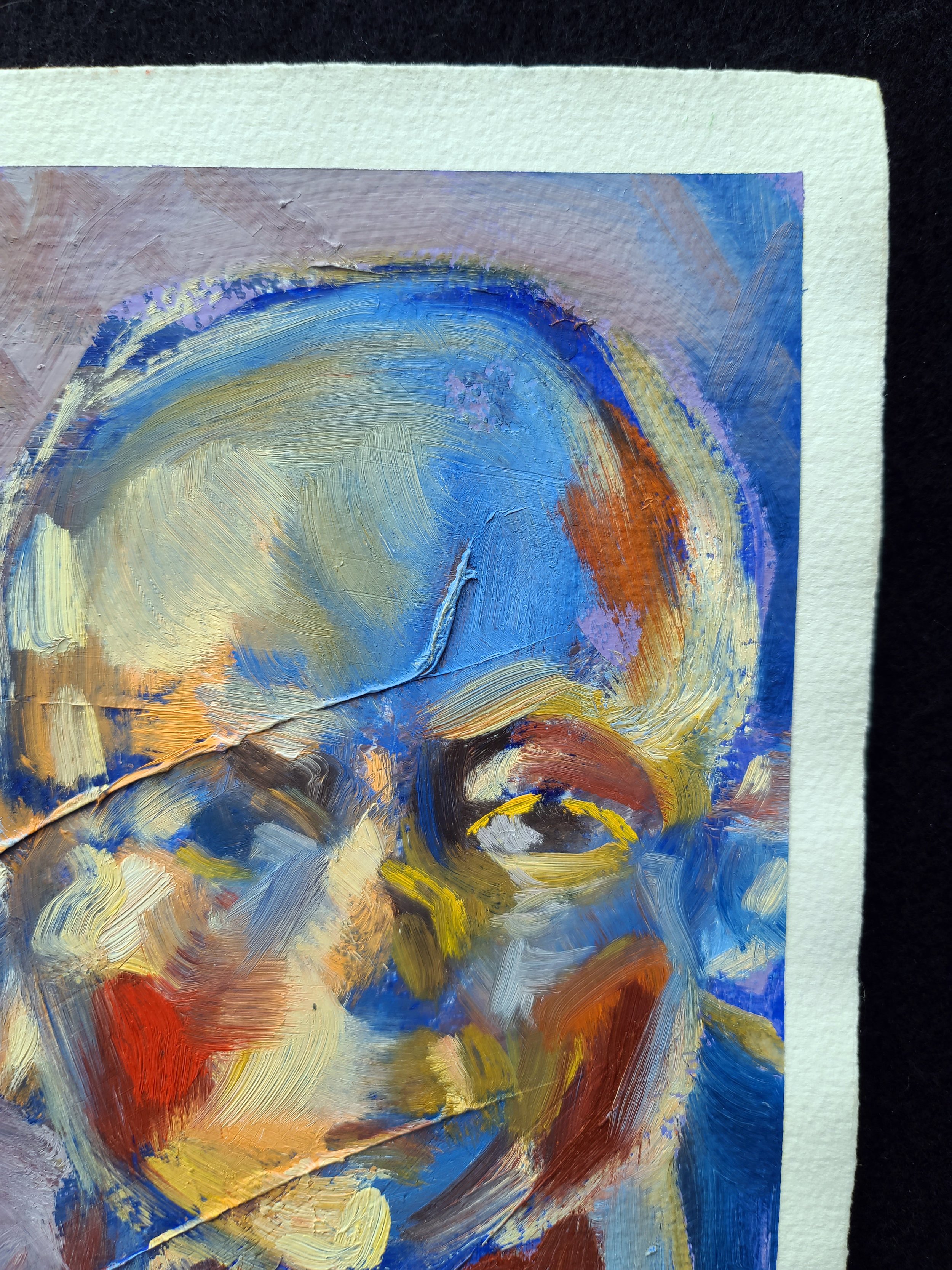 1994, Switched on Matisse, 11.5 x 9.5 inches, oil on gessoed paper, by Kenney Mencher (4).jpg