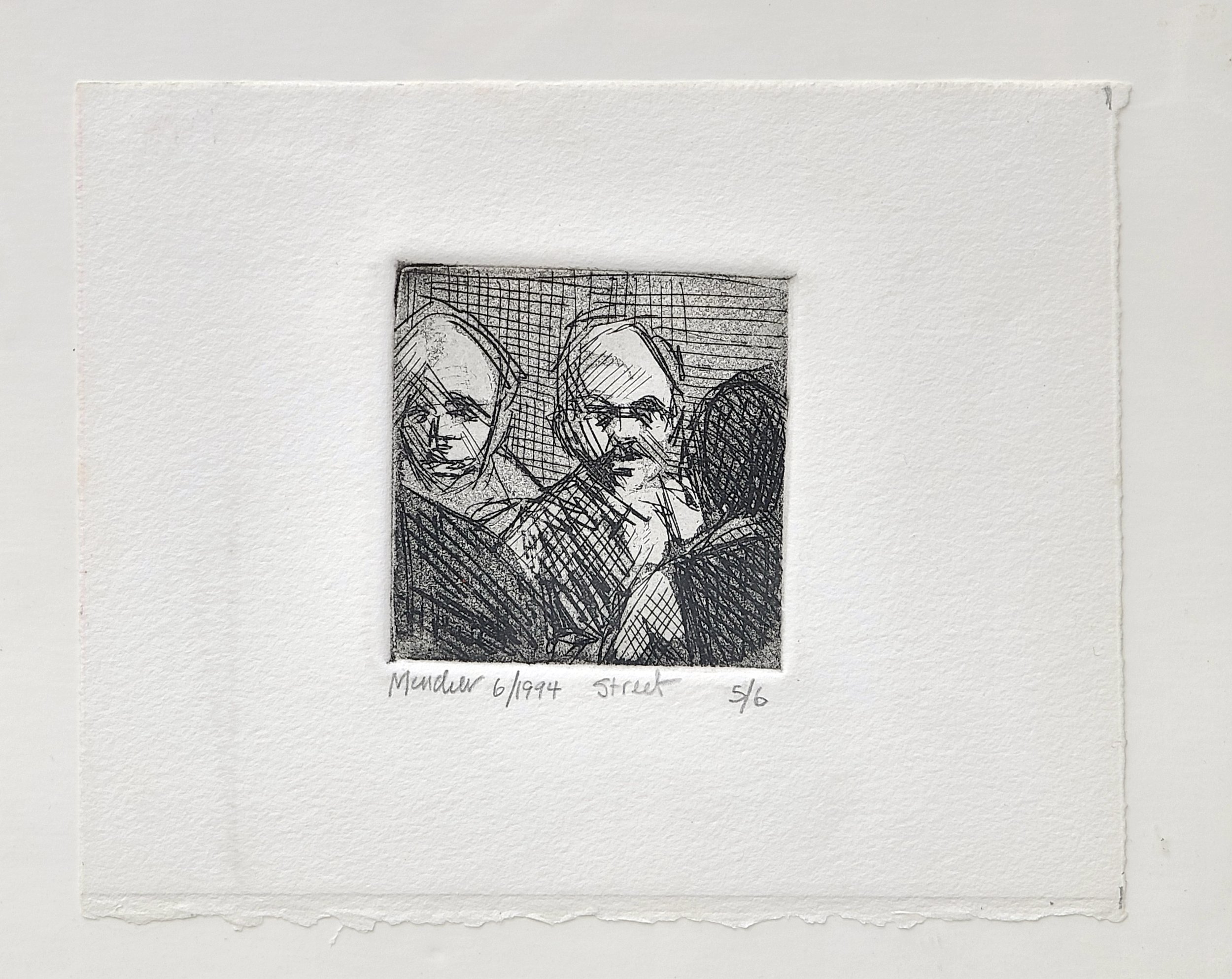 1994, Street, 5x7 inches, intaglio and aquatint, (5 out of 6) by Kenney Mencher (2).jpg