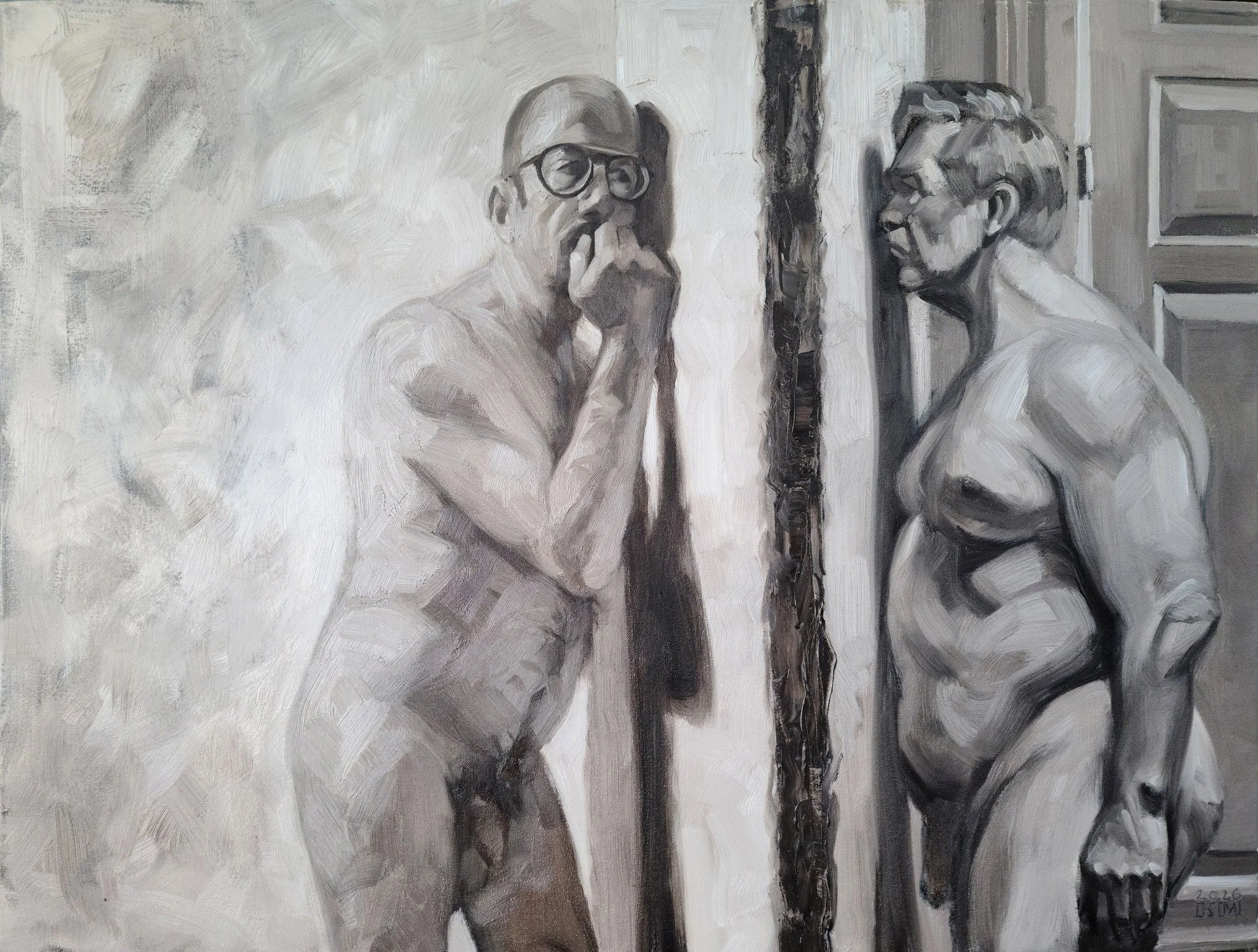 Sunday 11-50 PM (The Stonewall) 30x40 inches, oil on canvas, by Kenney Mencher  (3).jpg