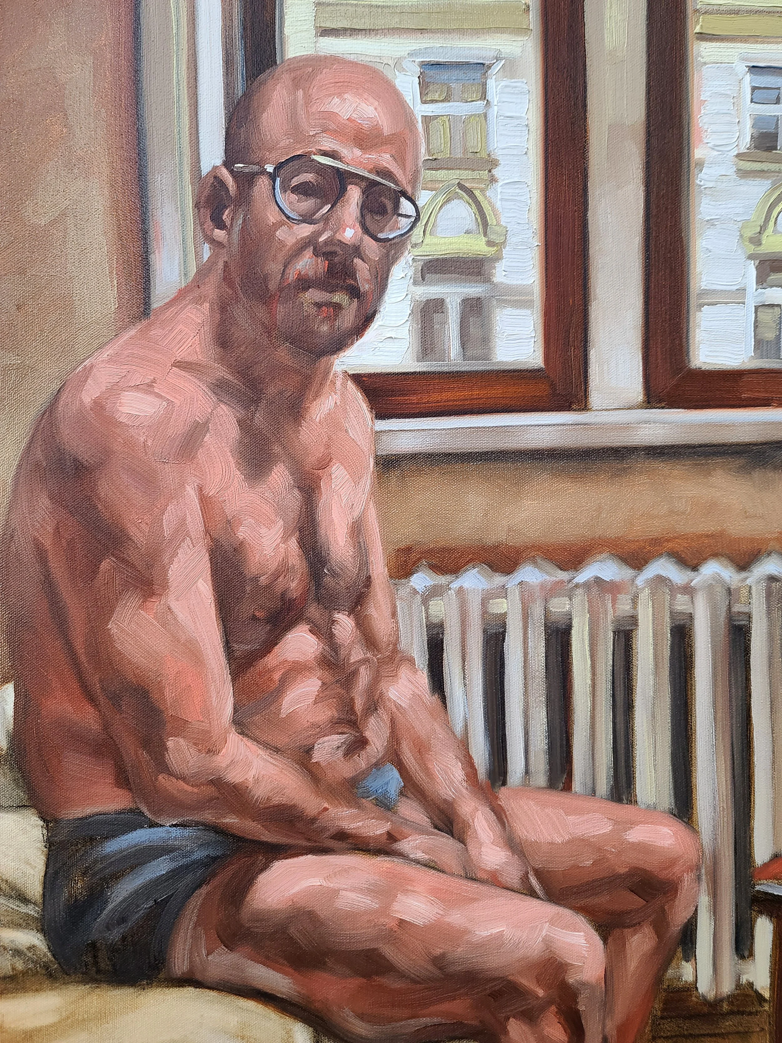 Thursday 8 22 AM, oil on canvas, 40x30 inches, by Kenney Mencher    (8).jpg