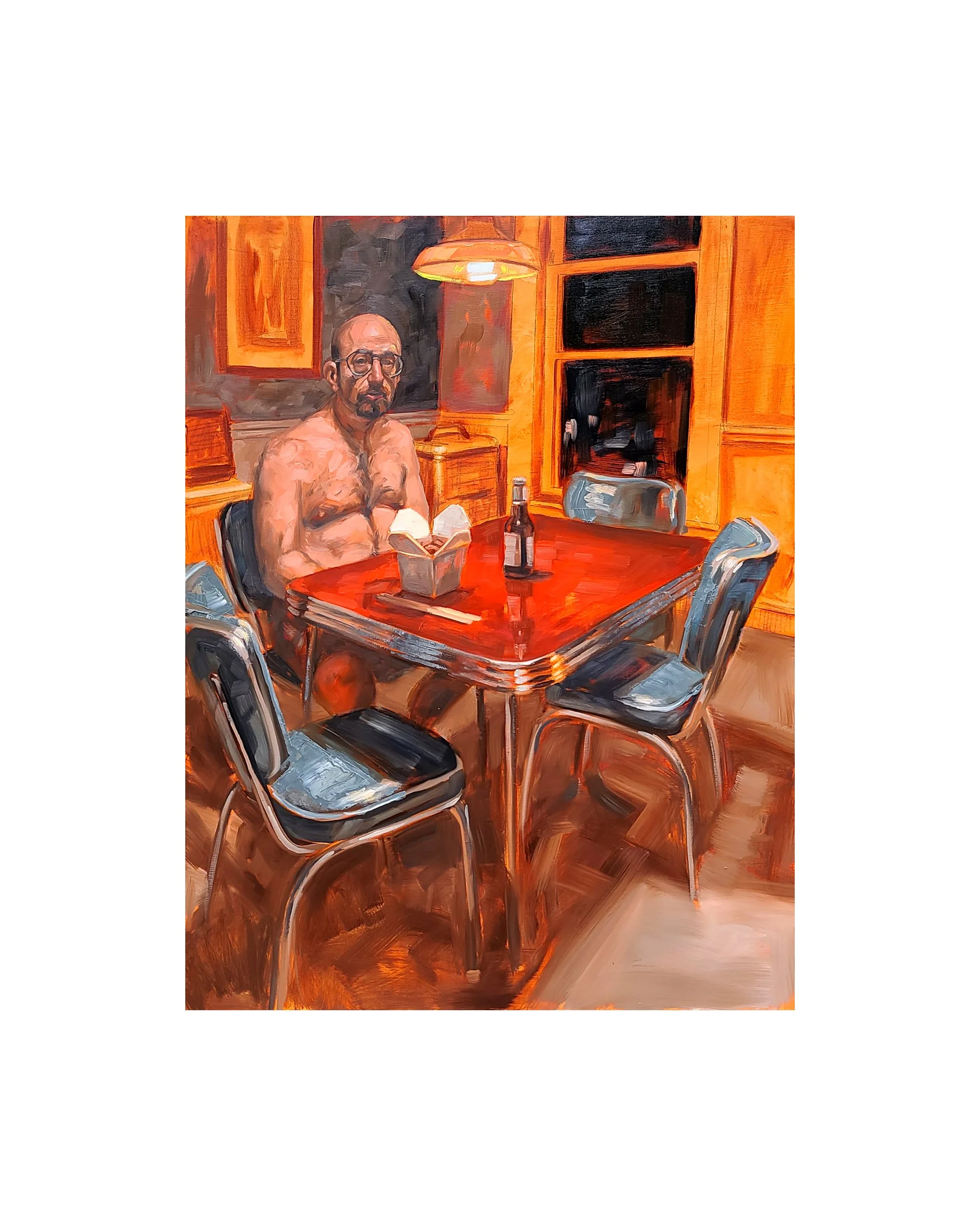 Sunday 12-25 AM (Kitchen), 48x36 inches oil on linen, by Kenney Mencher Squarespace.jpg