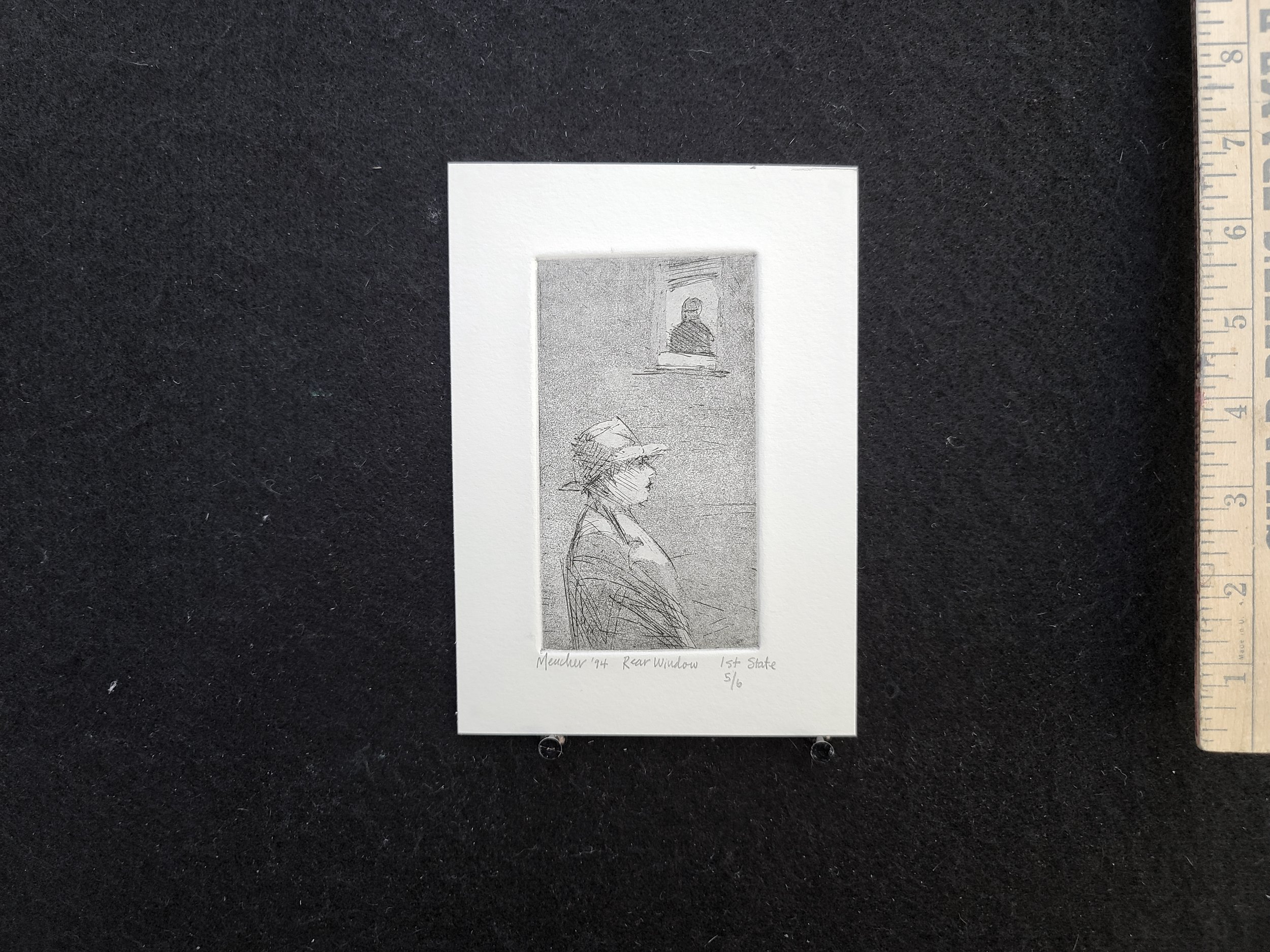 1994, Rear Window, 5x7 inches, intaglio and aquatint, (5 out of 6) by Kenney Mencher (1).jpg