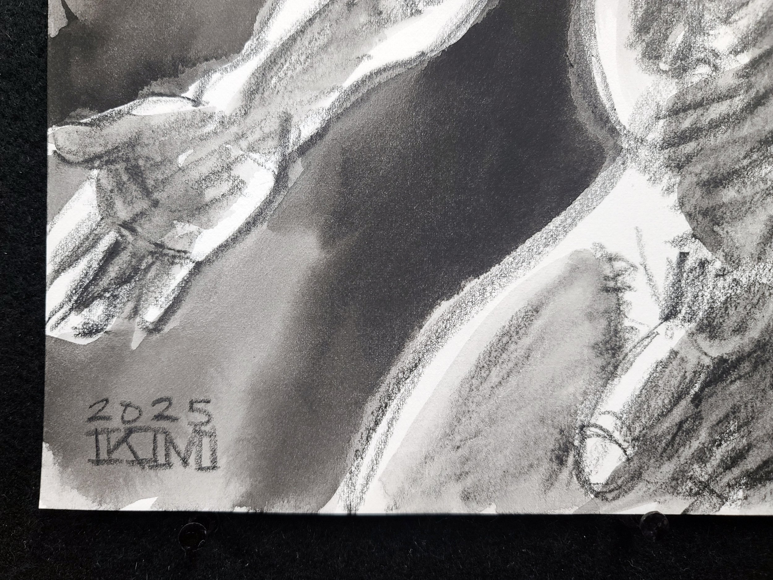 Athlete, 11x14 inches, crayon and watercolor on Rives BFK by Kenney Mencher (6).jpg