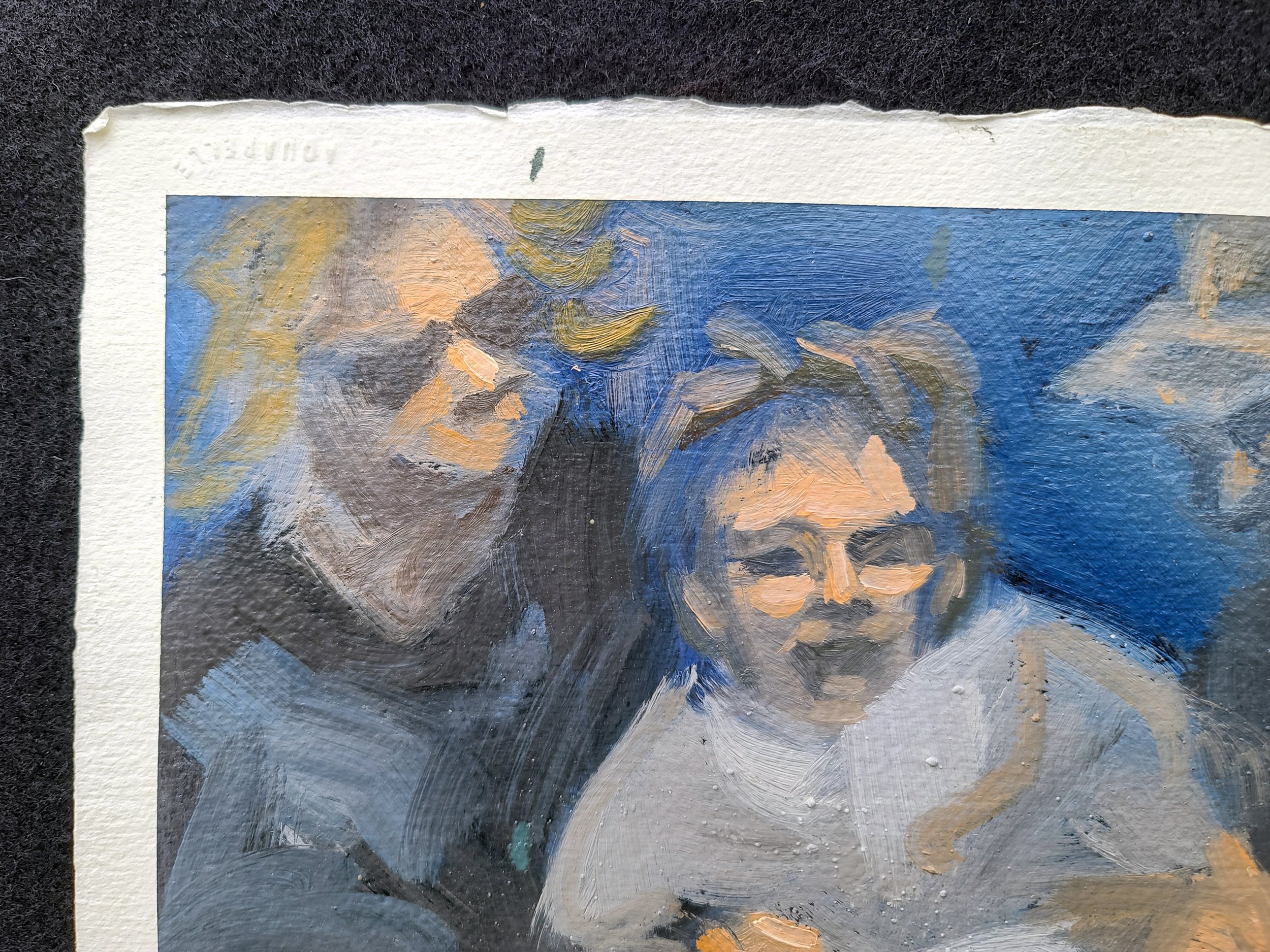 1994, Pieta, 11 x 11.5 inches, oil on gessoed paper, by Kenney Mencher (5).jpg