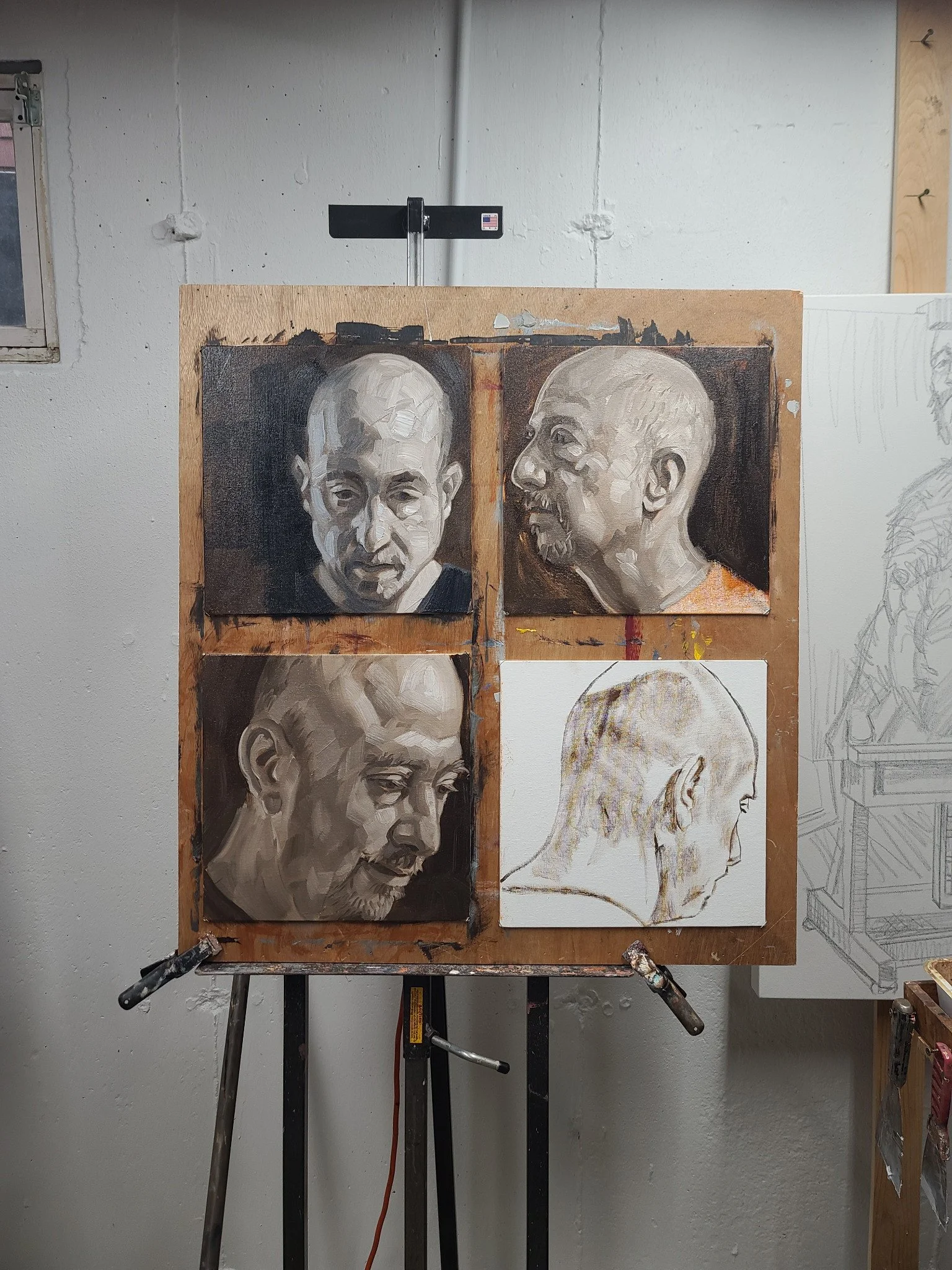 Self Portrait, (Head Study) in situ  (5).jpg