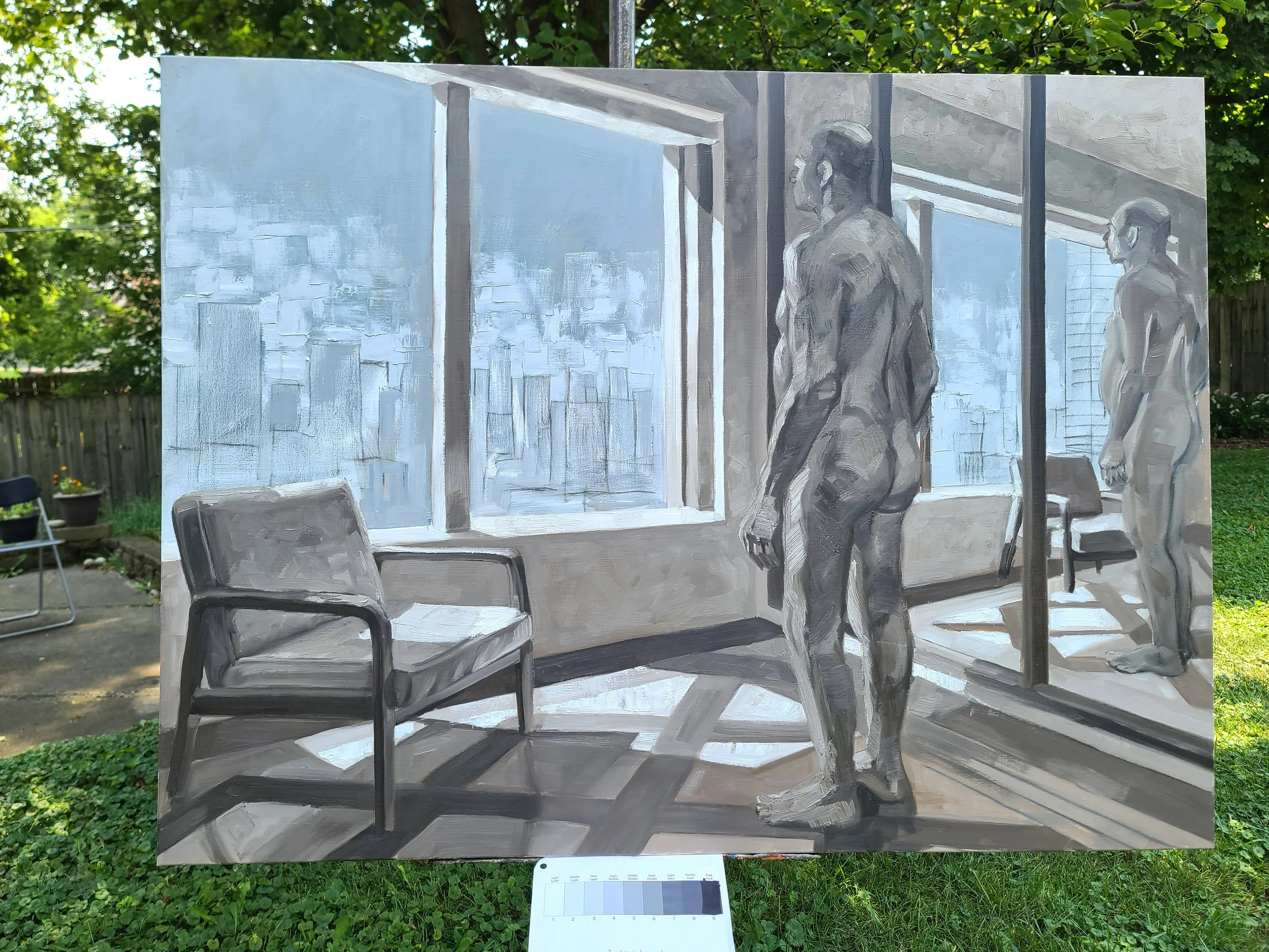 Saturday 9 12 AM, oil on linen, 36x48 inches, by Kenney Mencher (2).jpg