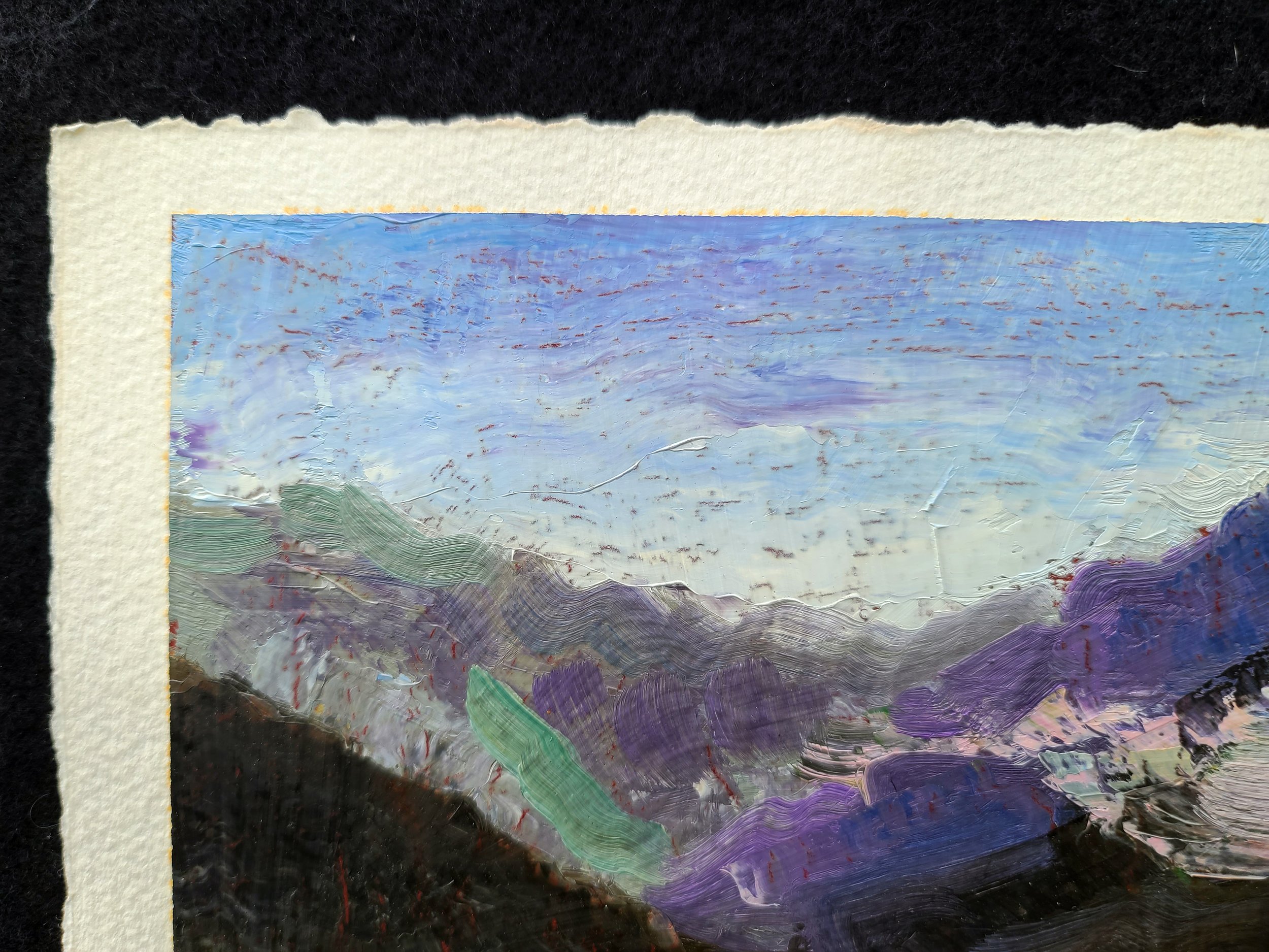 1994, Landscape, oil on gessoed paper, by Kenney Mencher (5).jpg