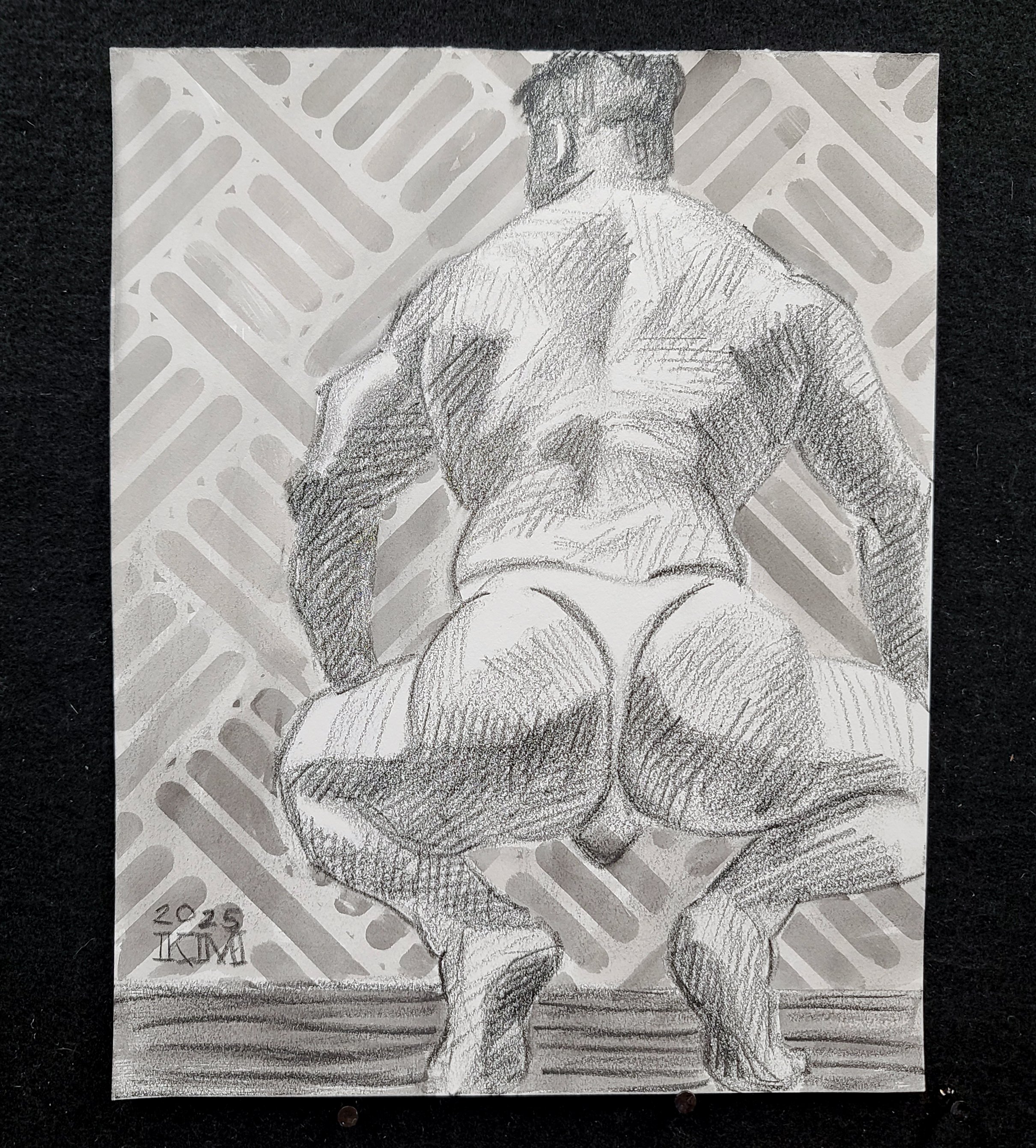 Grounded in Geometry, 11x14 inches, crayon and watercolor on Rives BFK, by Kenney Mencher (3).jpg
