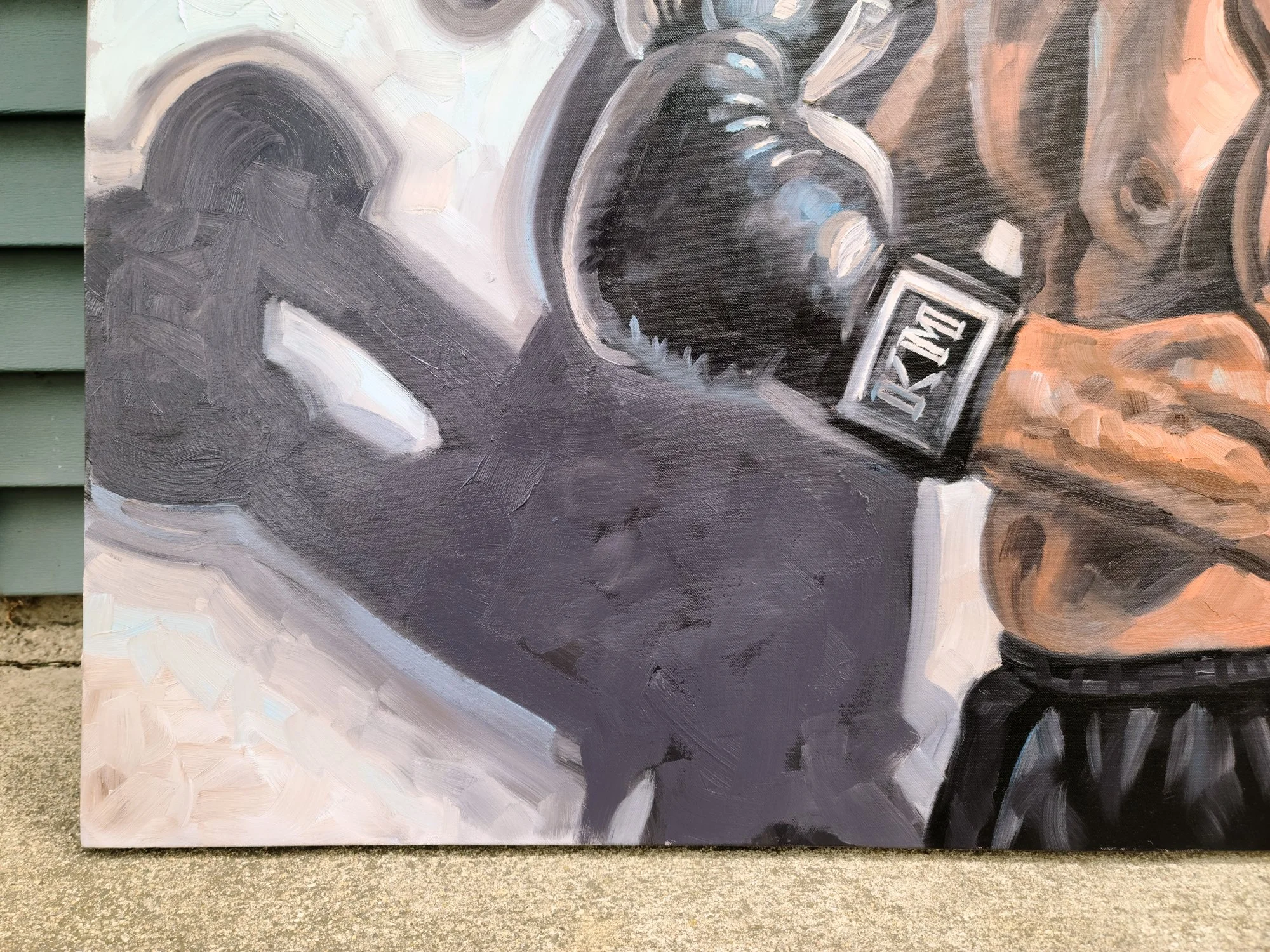 Shadow Boxing, 36x36x1.5 inches, oil on stretched canvas, by Kenney Mencher (6).jpg (Copy)
