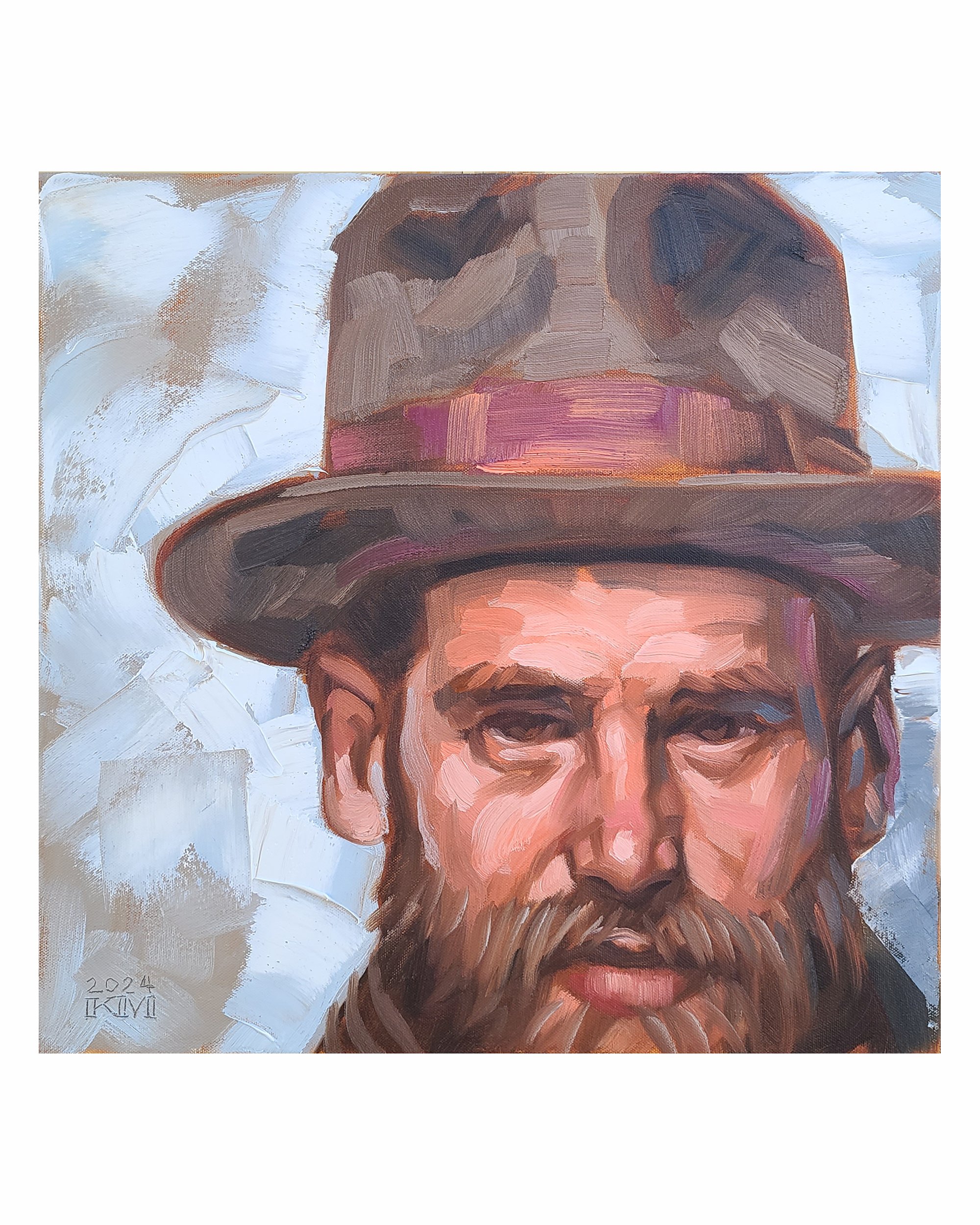 Freudian Psychology, 18x18x1.5 oil on stretched canvas by Kenney Mencher Squarespace .jpg