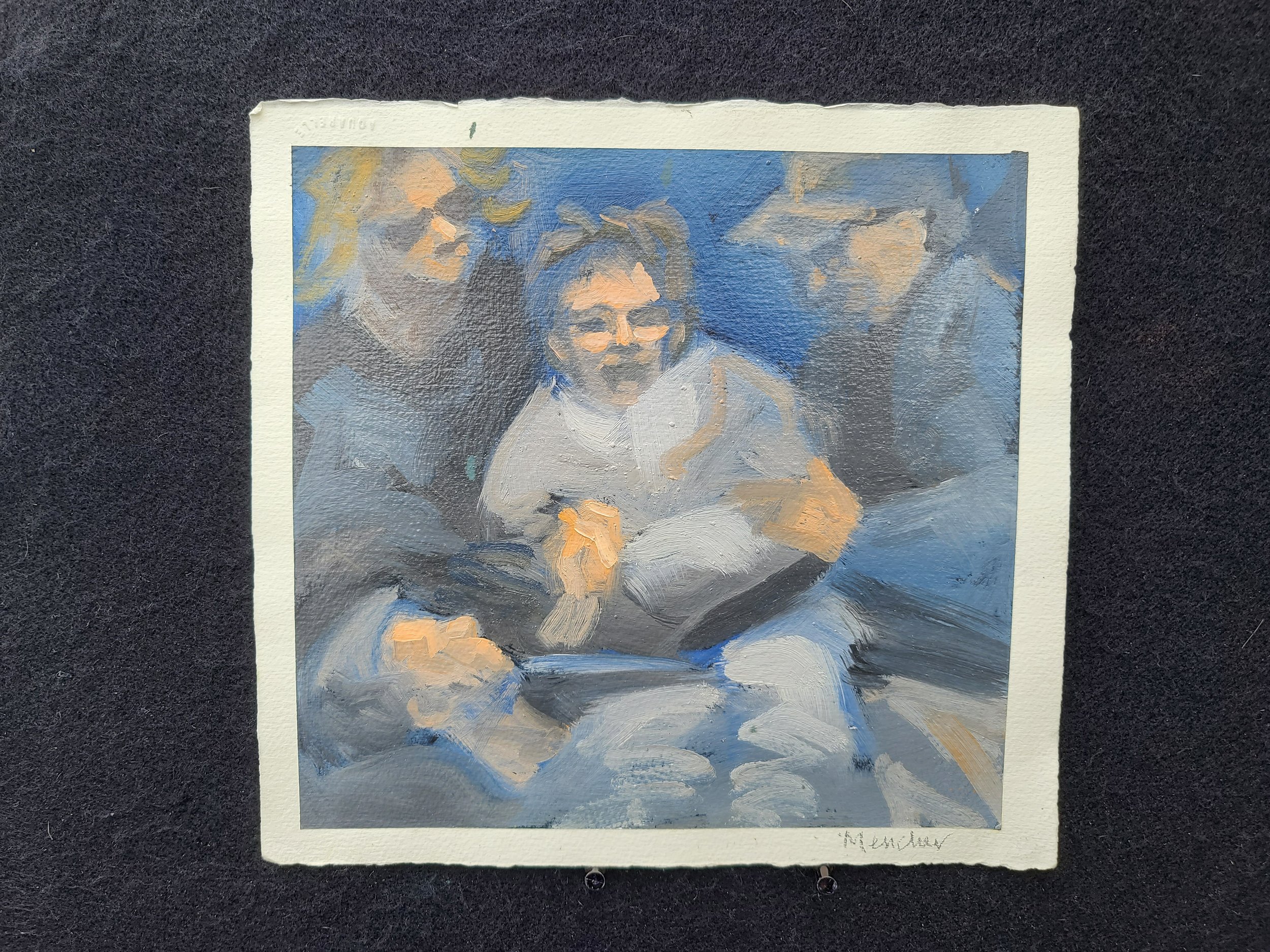 1994, Pieta, 11 x 11.5 inches, oil on gessoed paper, by Kenney Mencher (7).jpg