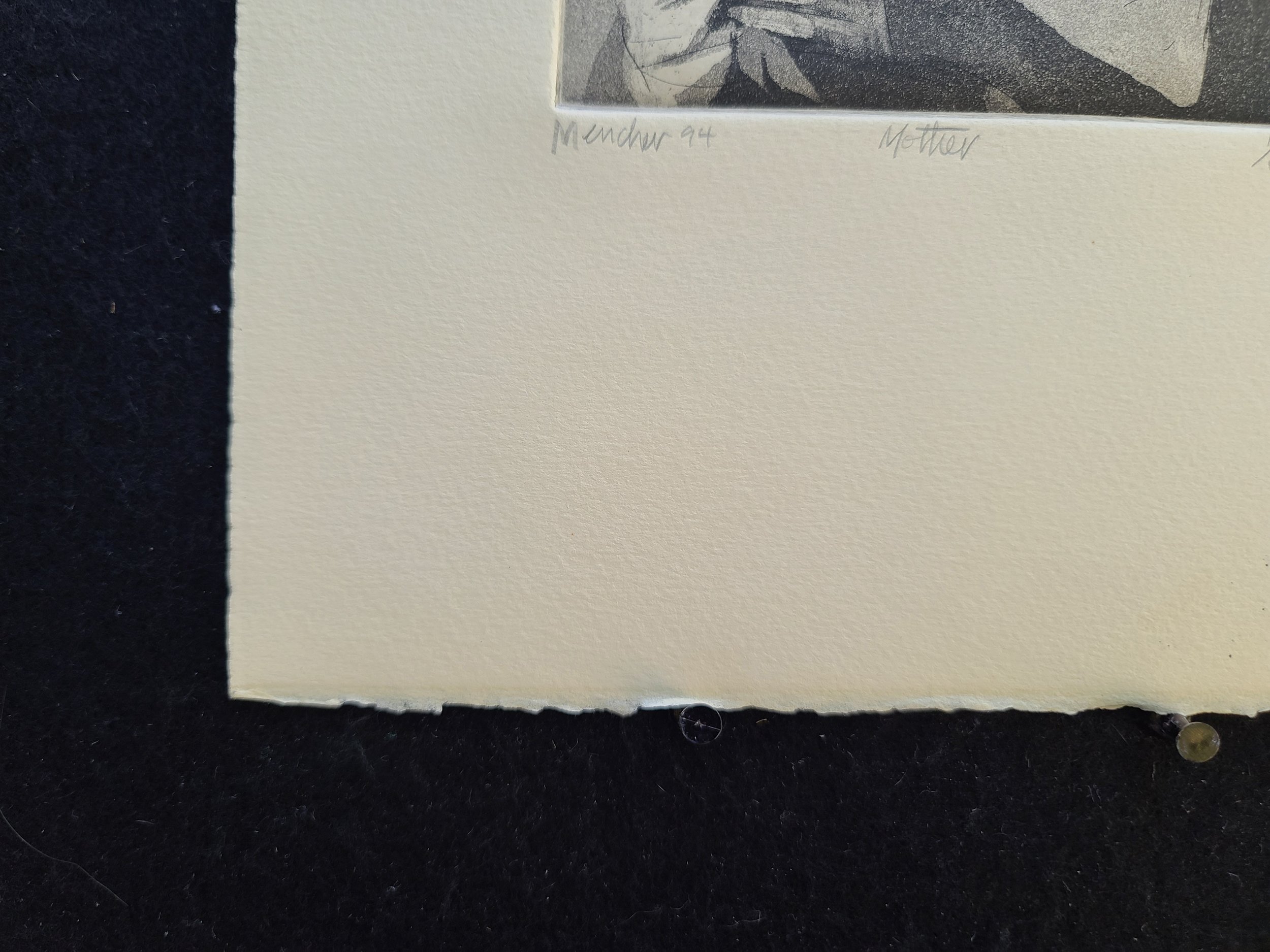 1994, Mother, 10x11 inches, intaglio and aquatint, off white paper(1 out of 6) by Kenney Mencher (4).jpg