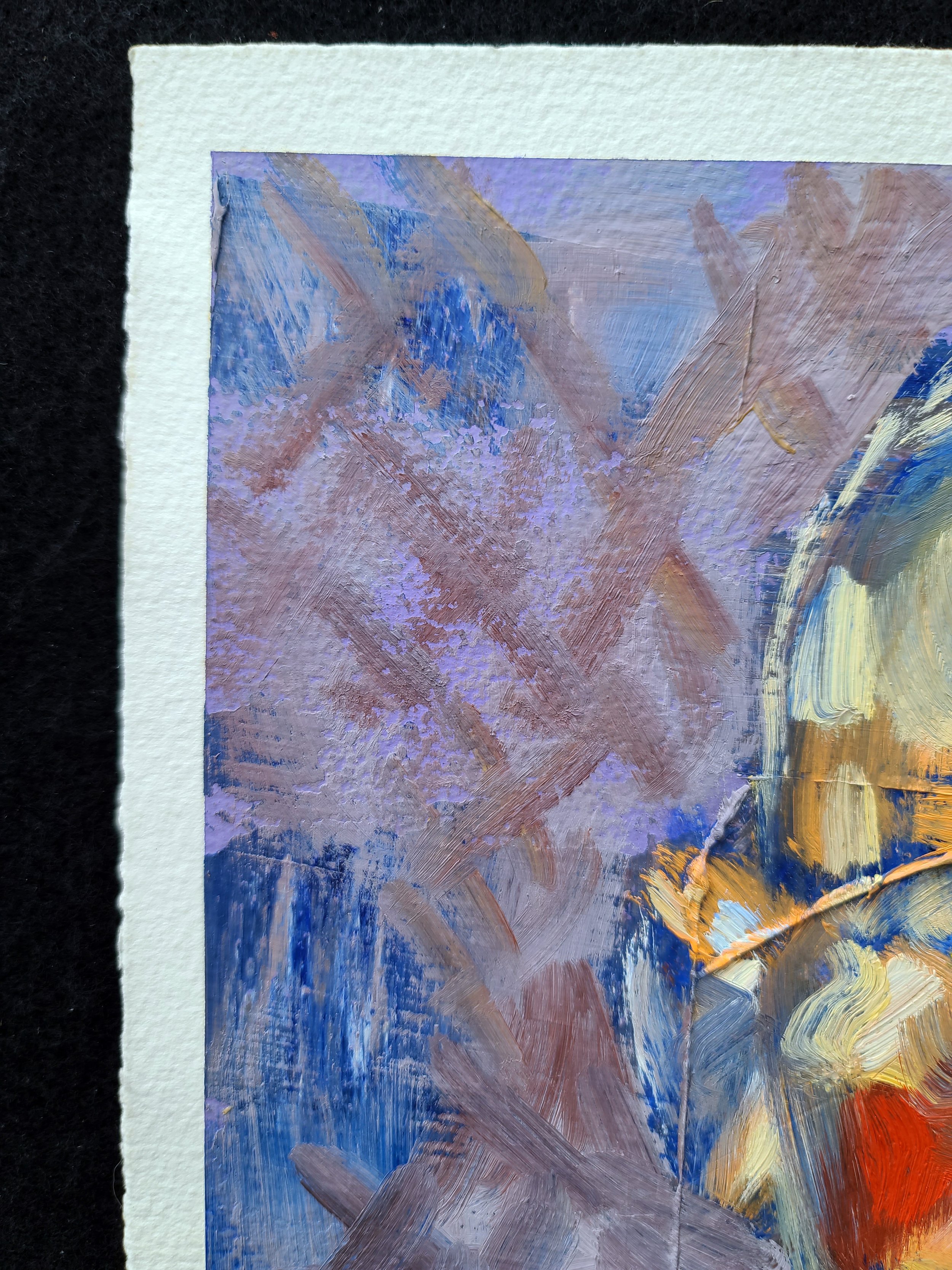 1994, Switched on Matisse, 11.5 x 9.5 inches, oil on gessoed paper, by Kenney Mencher (5).jpg