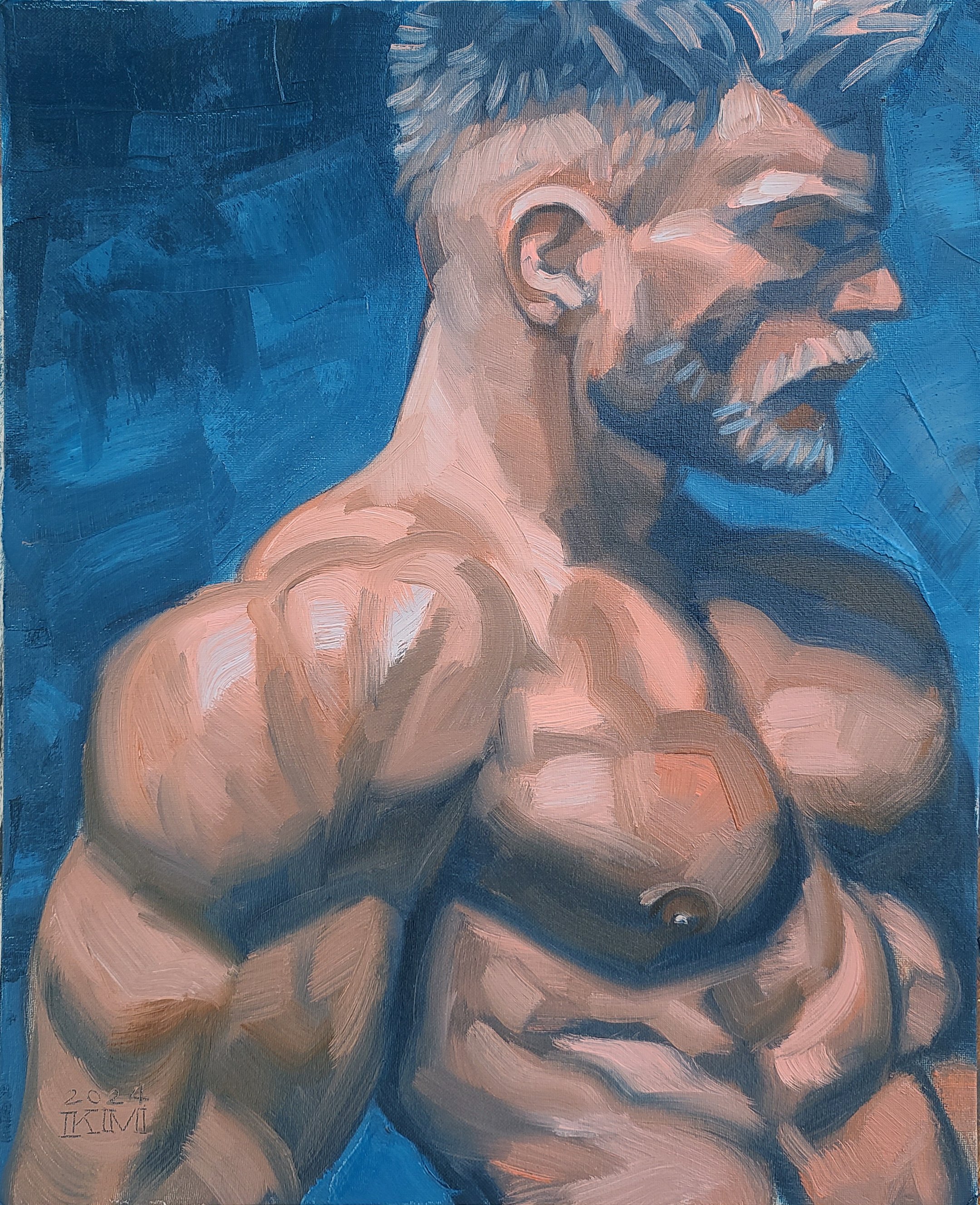 Roman, 16x20 inches oil on canvas panel by Kenney Mencher .jpg