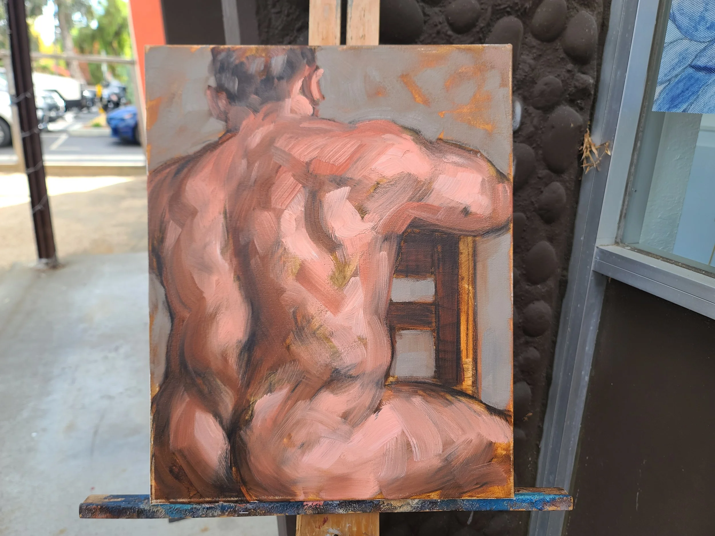 Bear Back, 20x16 inches, oil on canvas, by Kenney Mencher (2).jpg