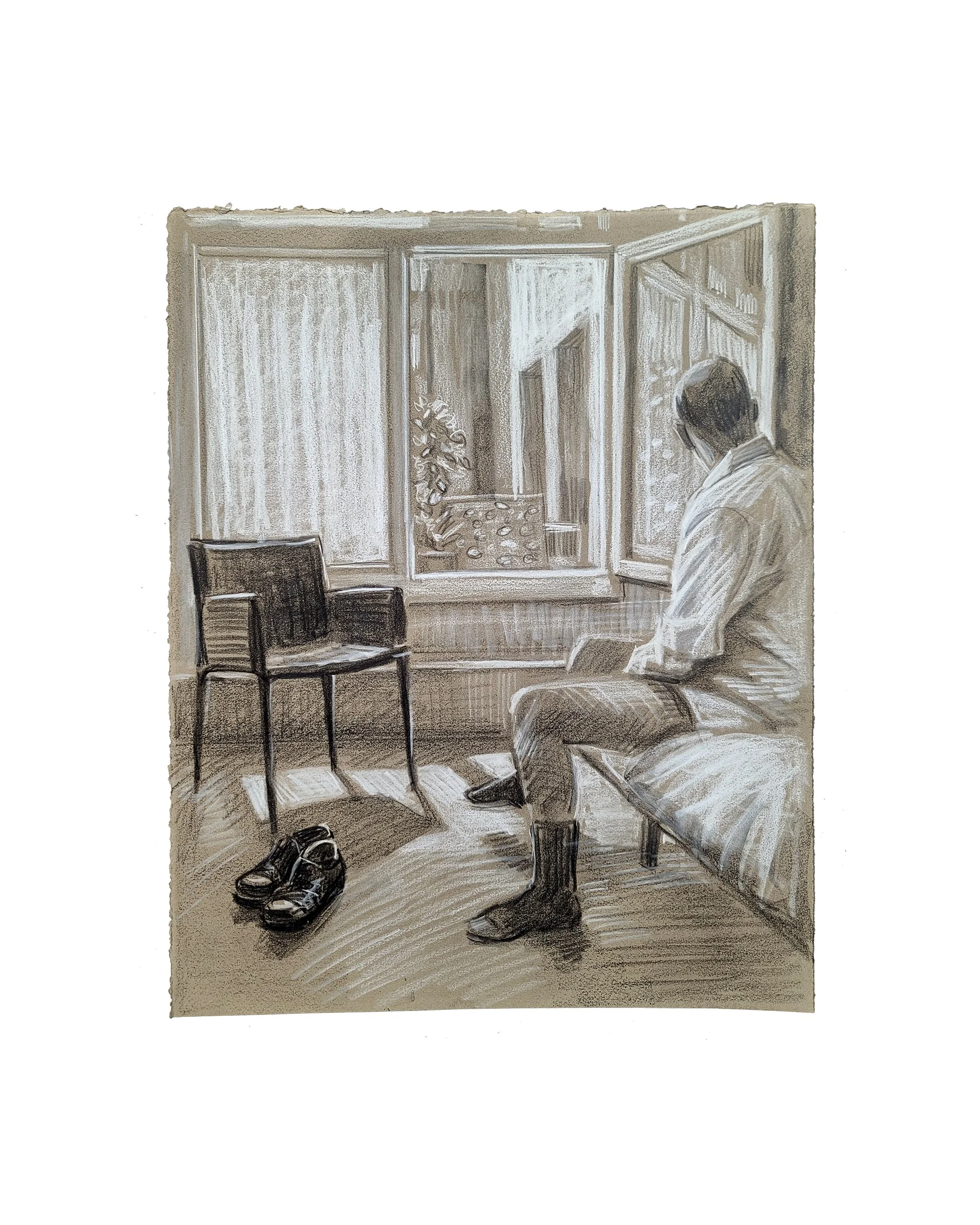 Monday 9-15 AM (Padua) 20x16 inches crayon on toned paper by Kenney Mencher Square white.jpg