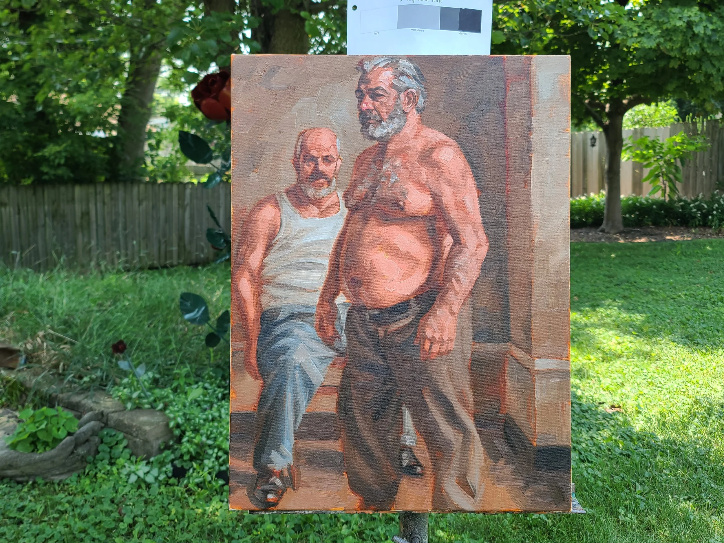 Companions, oil on canvas, 20x16 inches, by Kenney Mencher (4).jpg
