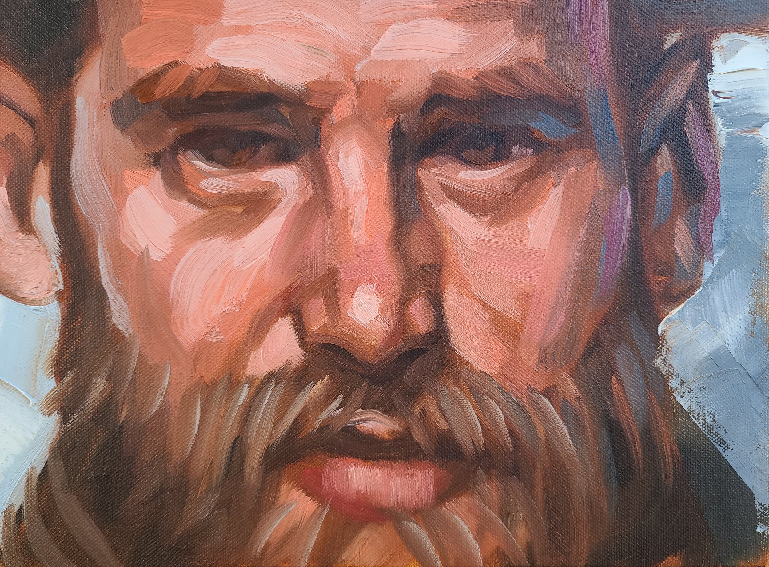 Freudian Psychology, 18x18x1.5 oil on stretched canvas by Kenney Mencher (5).jpg