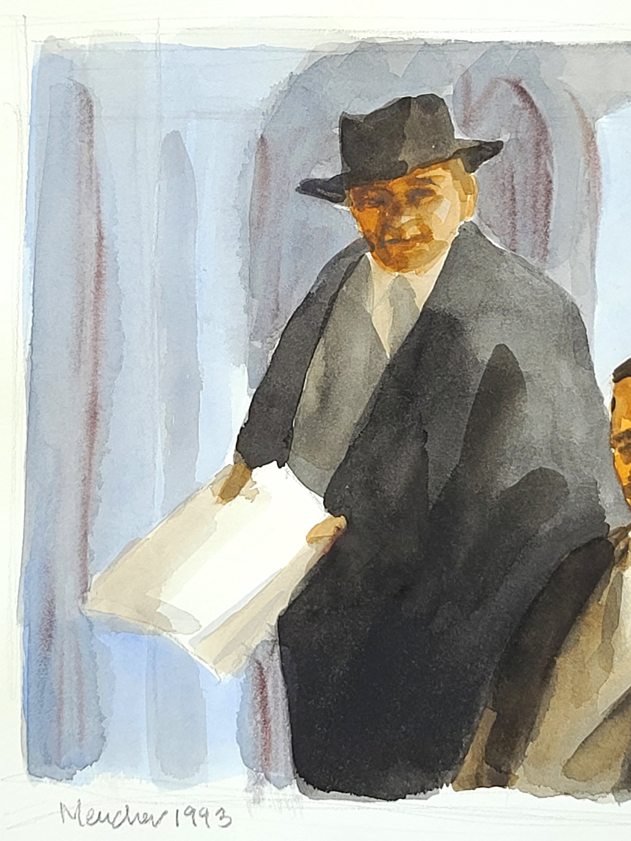 1994, Information, 9x12 inches, watercolor on paper, by Kenney Mencher (3).jpg