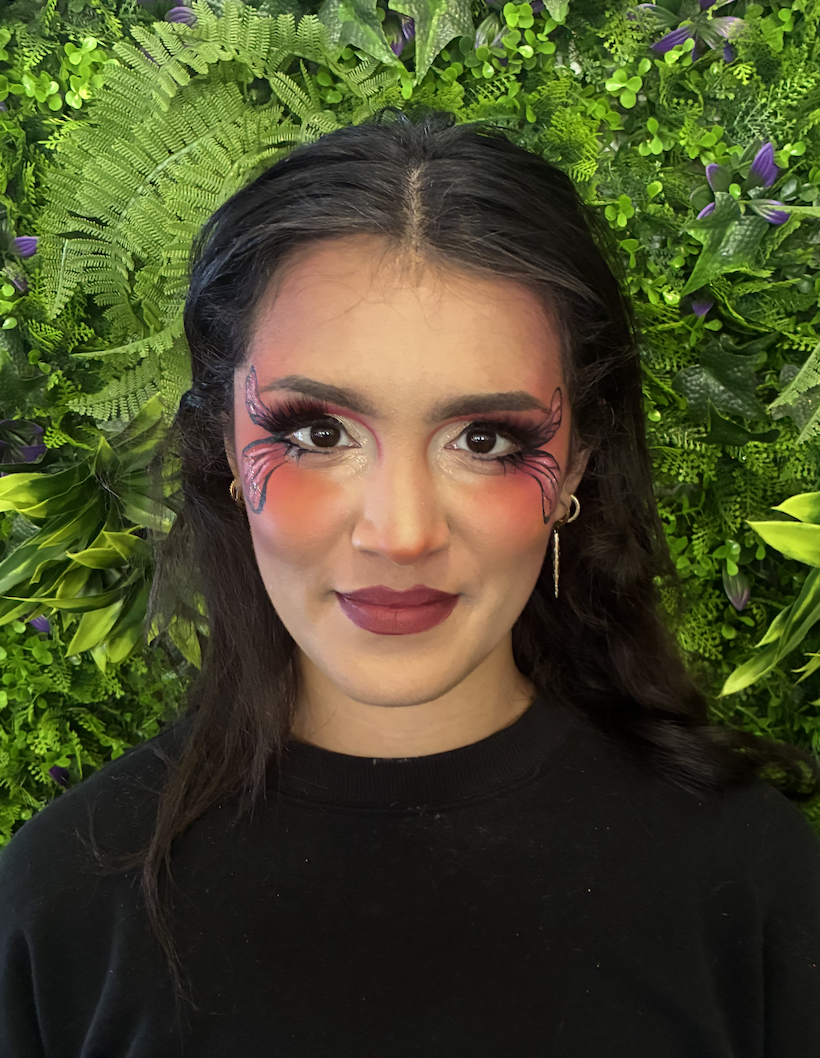 Fairy wings makeup