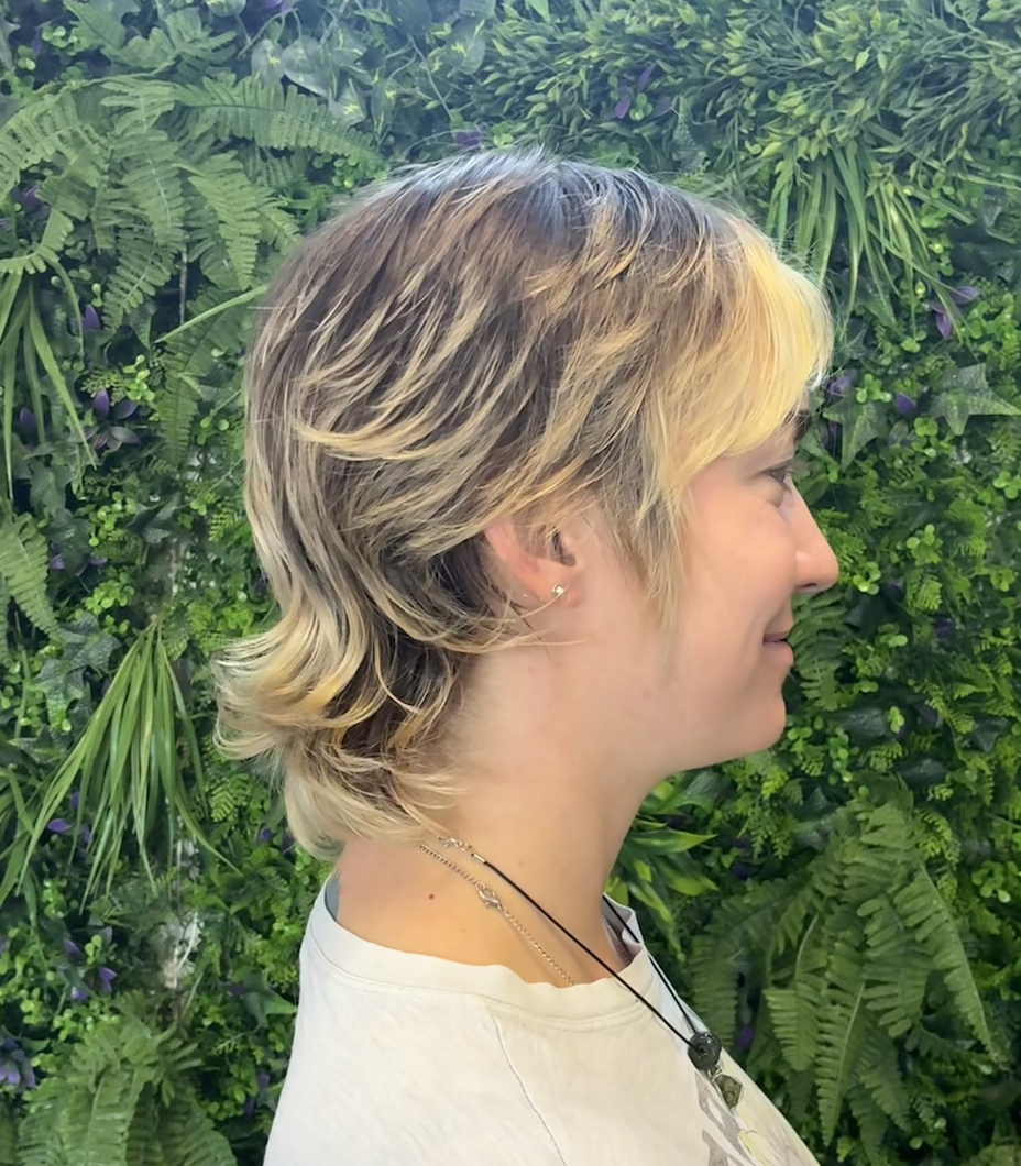 Grown out pixie reshape